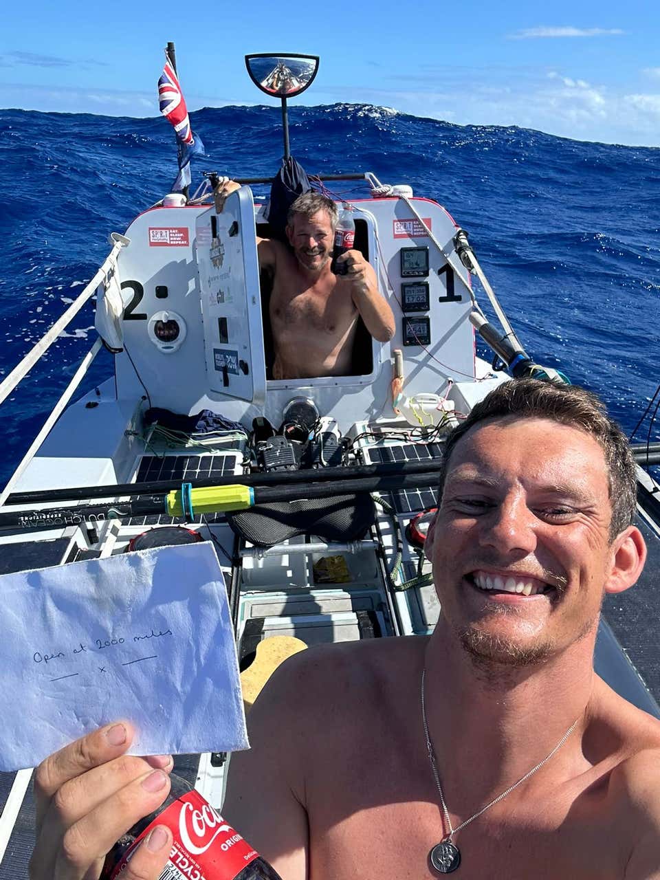 Catering company managers battle sleep exhaustion in 3,000mile rowing