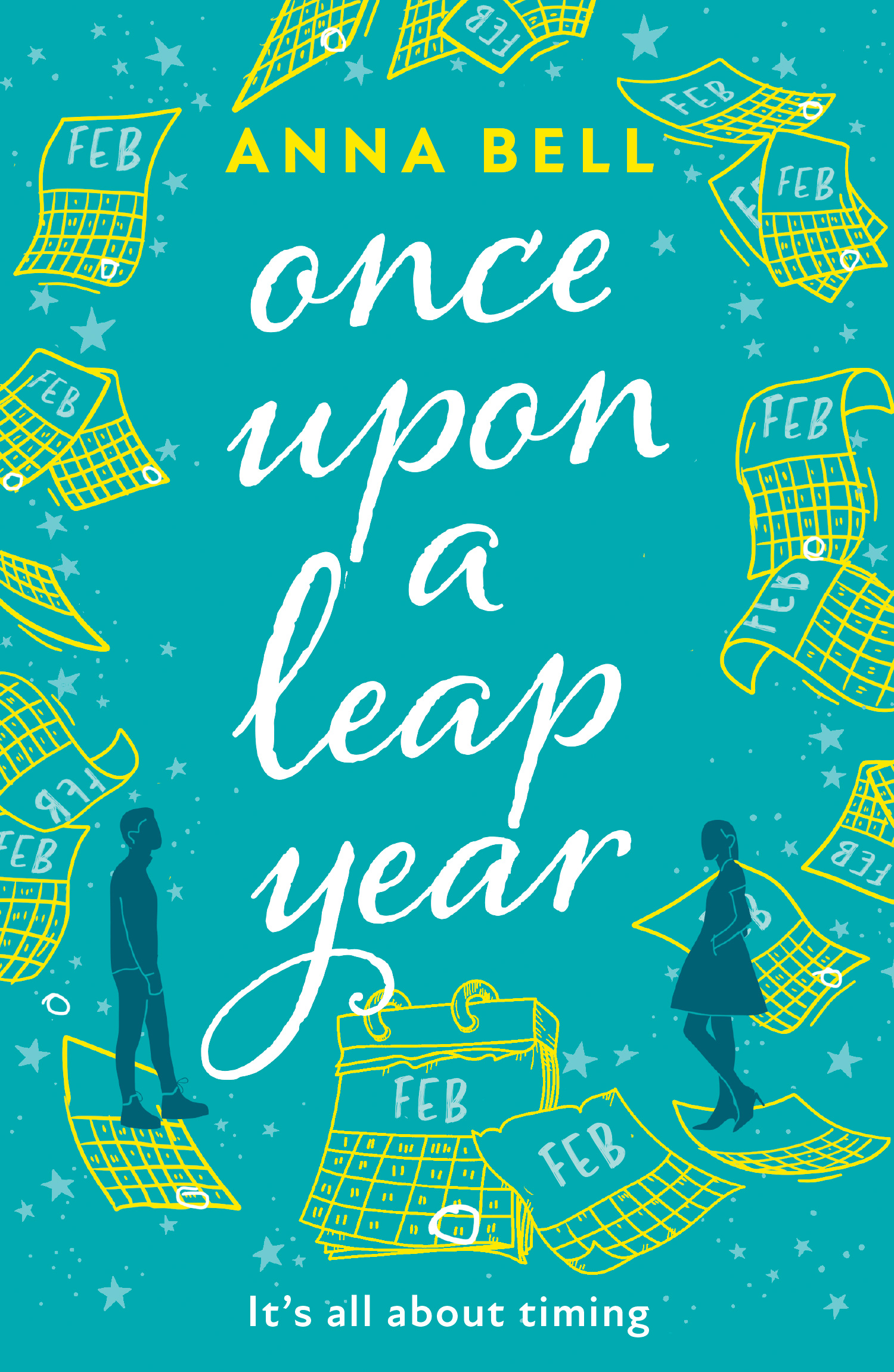 Book jacket of Once Upon A Leap Year by Anna Bell (HQ/PA)