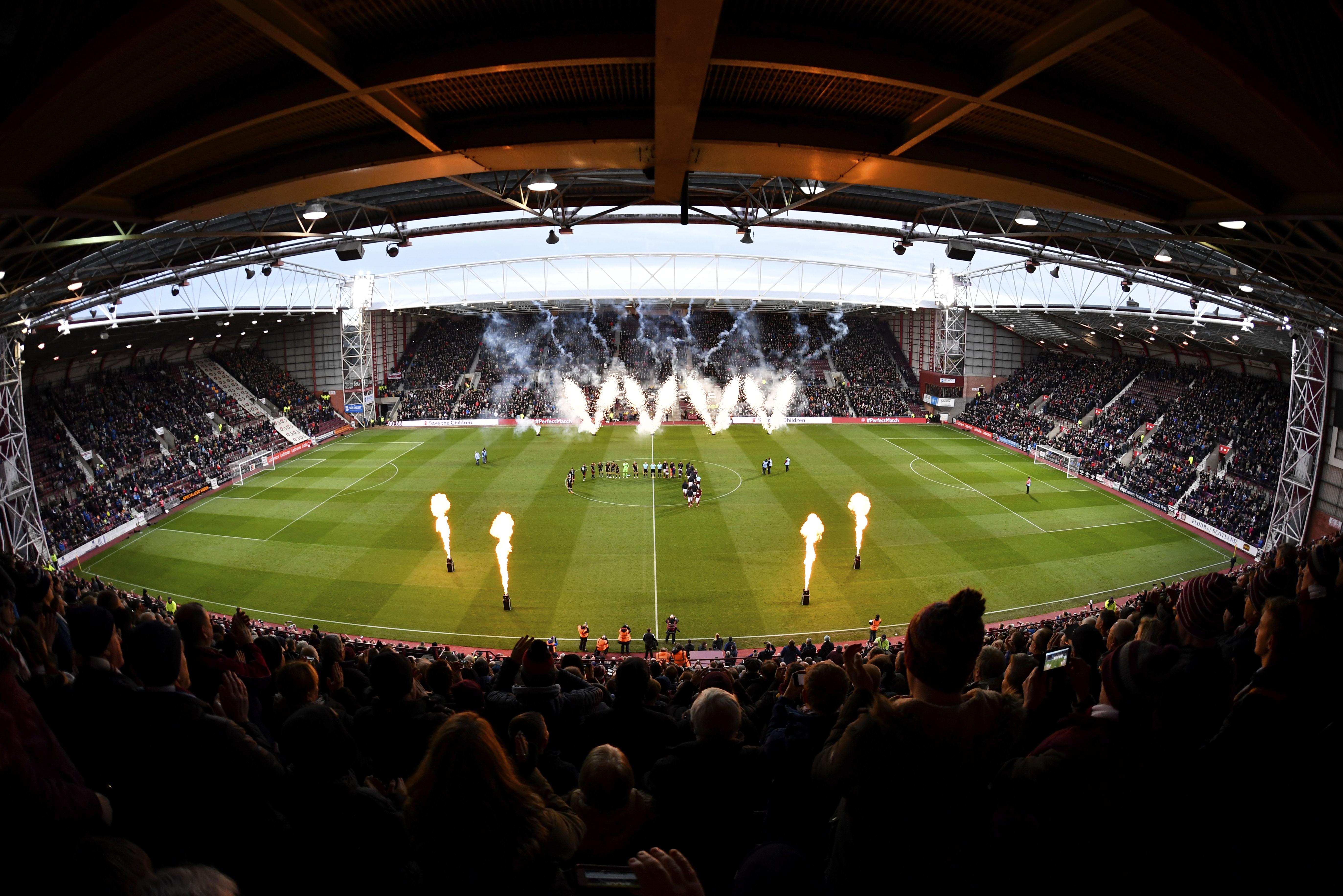 The main stand at Tynecastle (Heart of Midlothian Football Club/PA)