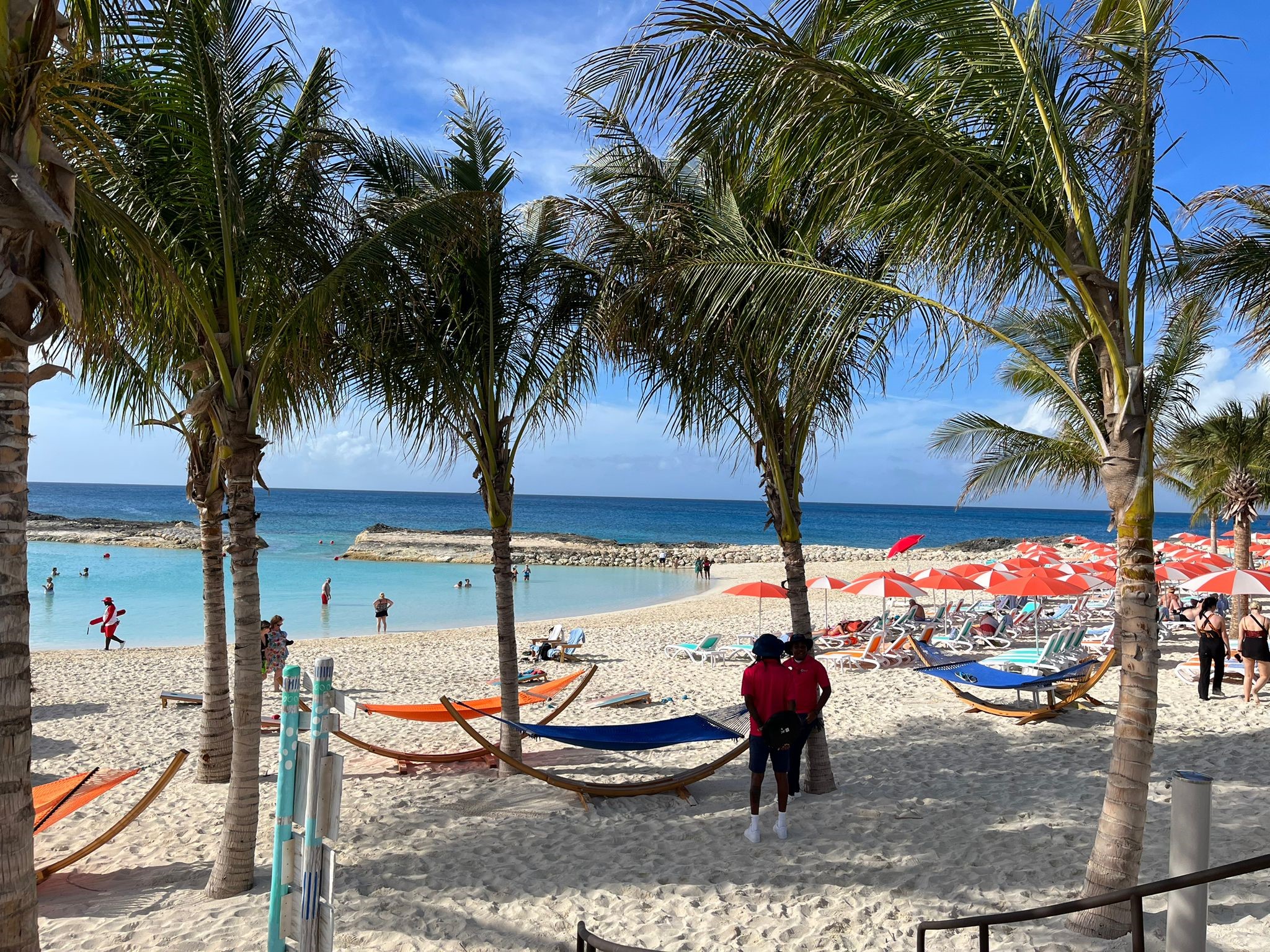 Royal Caribbean's private adult-only beach at the Hideaway in CocoCay, Bahamas (PA)