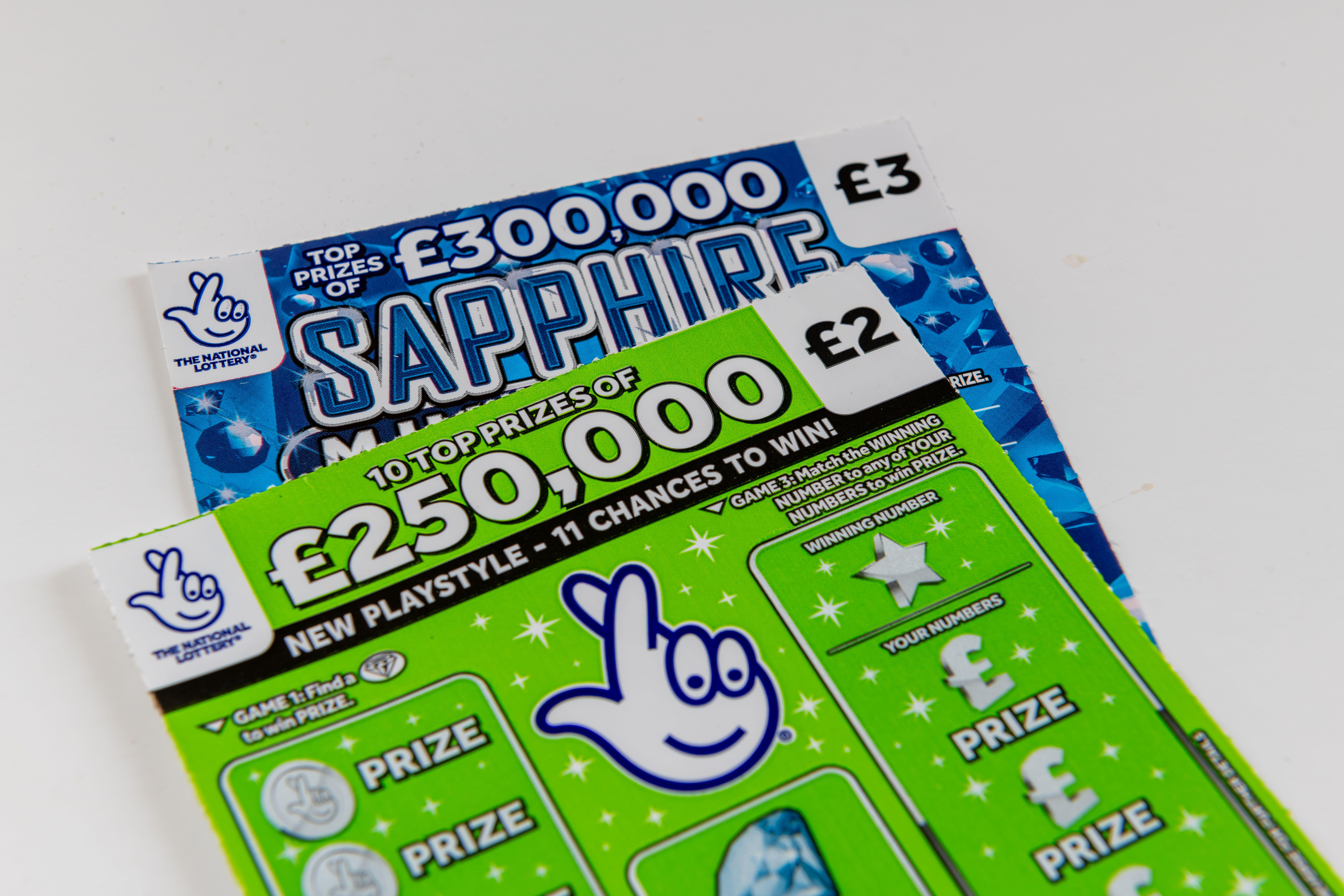 National Lottery scratchcards