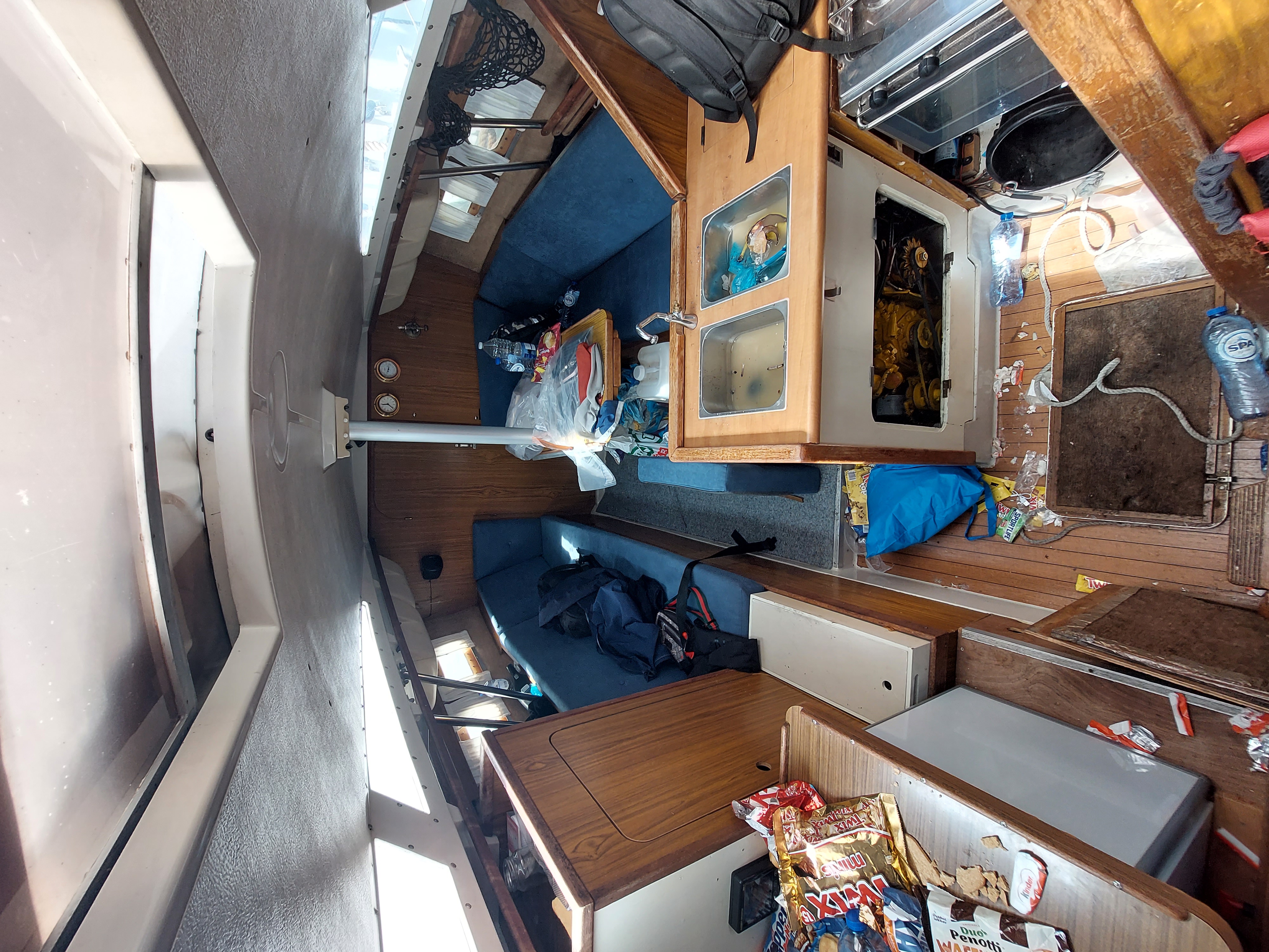 Yacht below deck