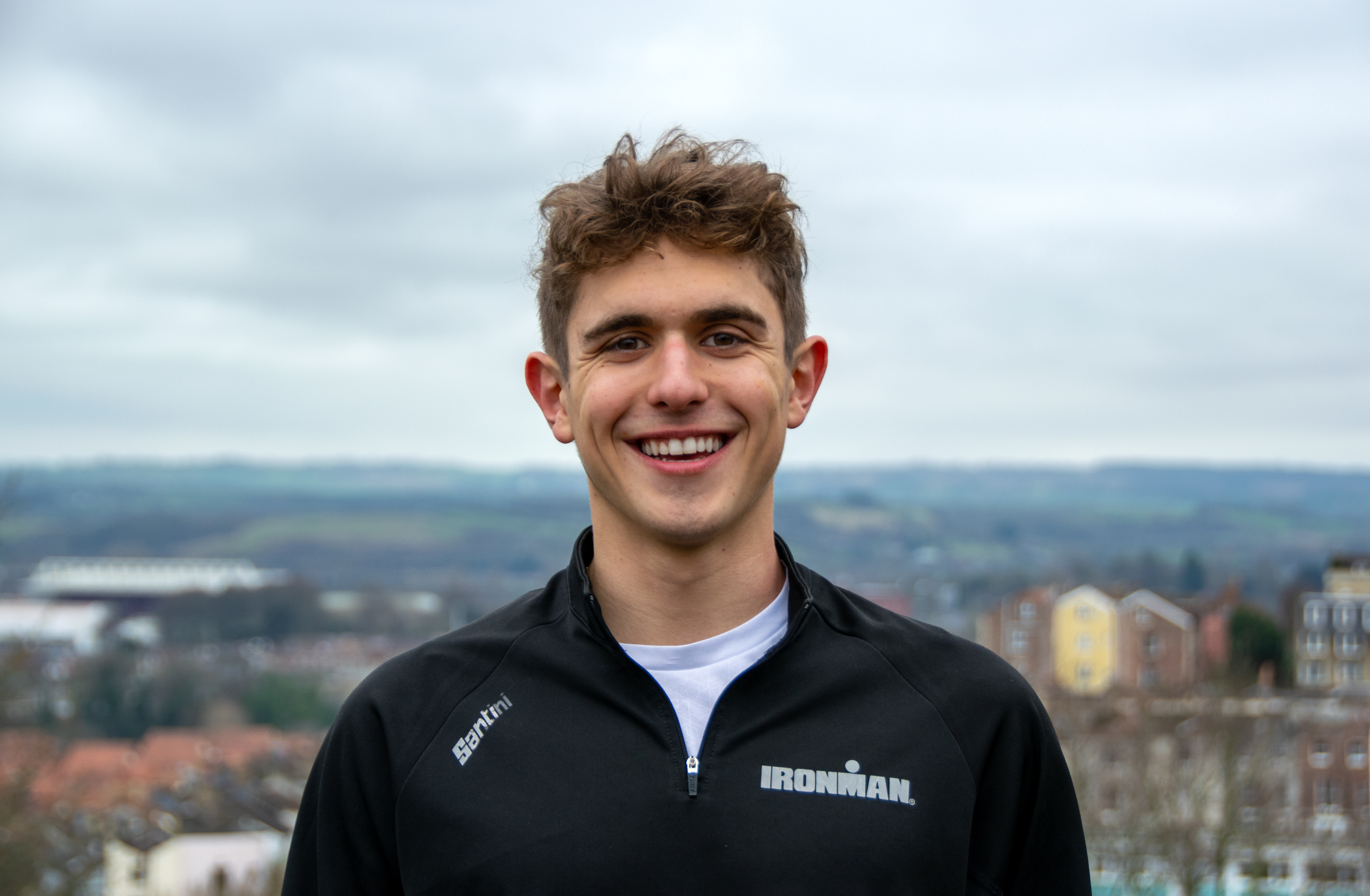 Matt Kaminer started training after his GCSE exams were cancelled during the Covid-19 pandemic and has now obtained his Ironman licence (University of Bristol/PA)