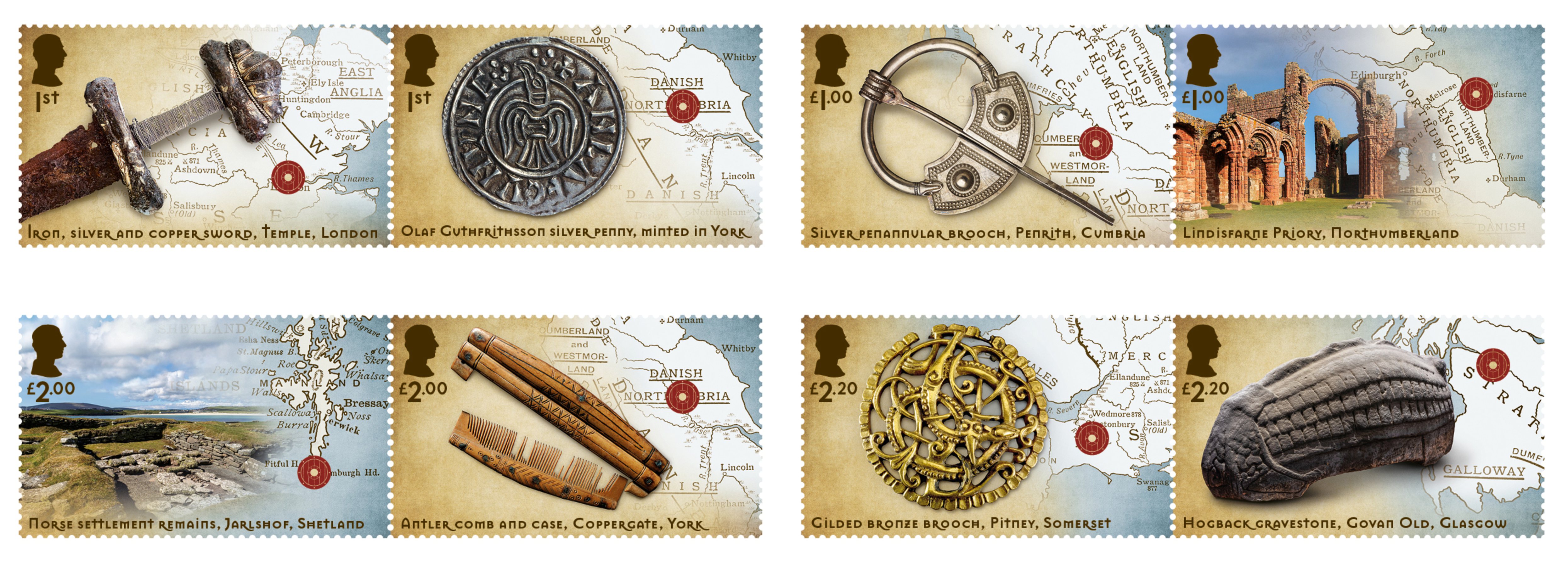 Viking Britain stamps 