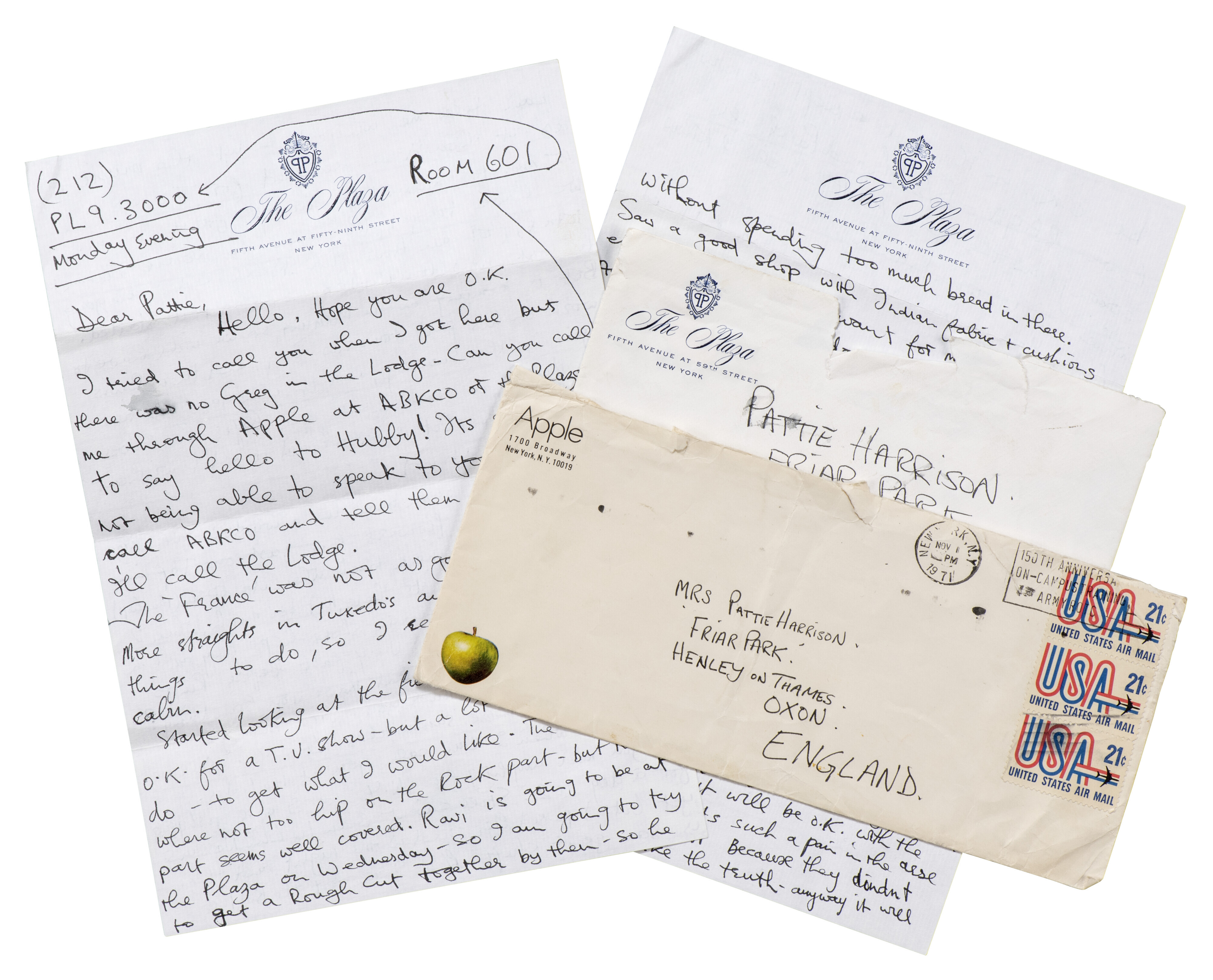Pattie Boyd's letters