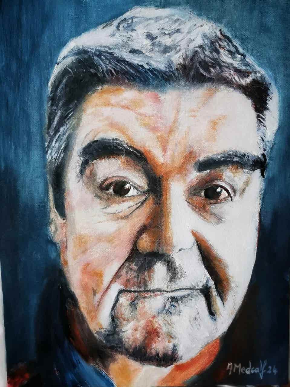 Wrexham artist paints faces of people in community to remember local