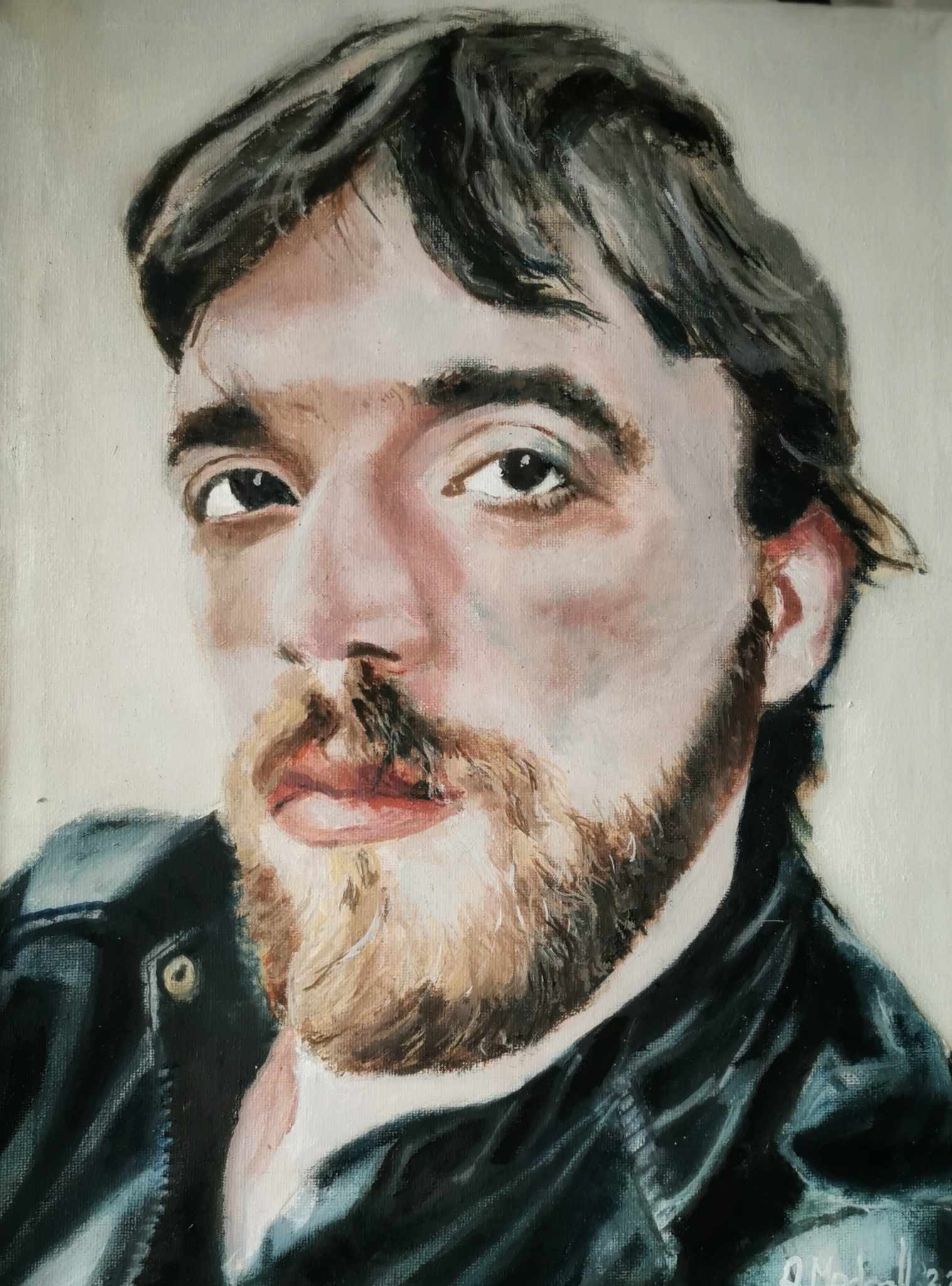 A painting of a man by Ady Medcalf