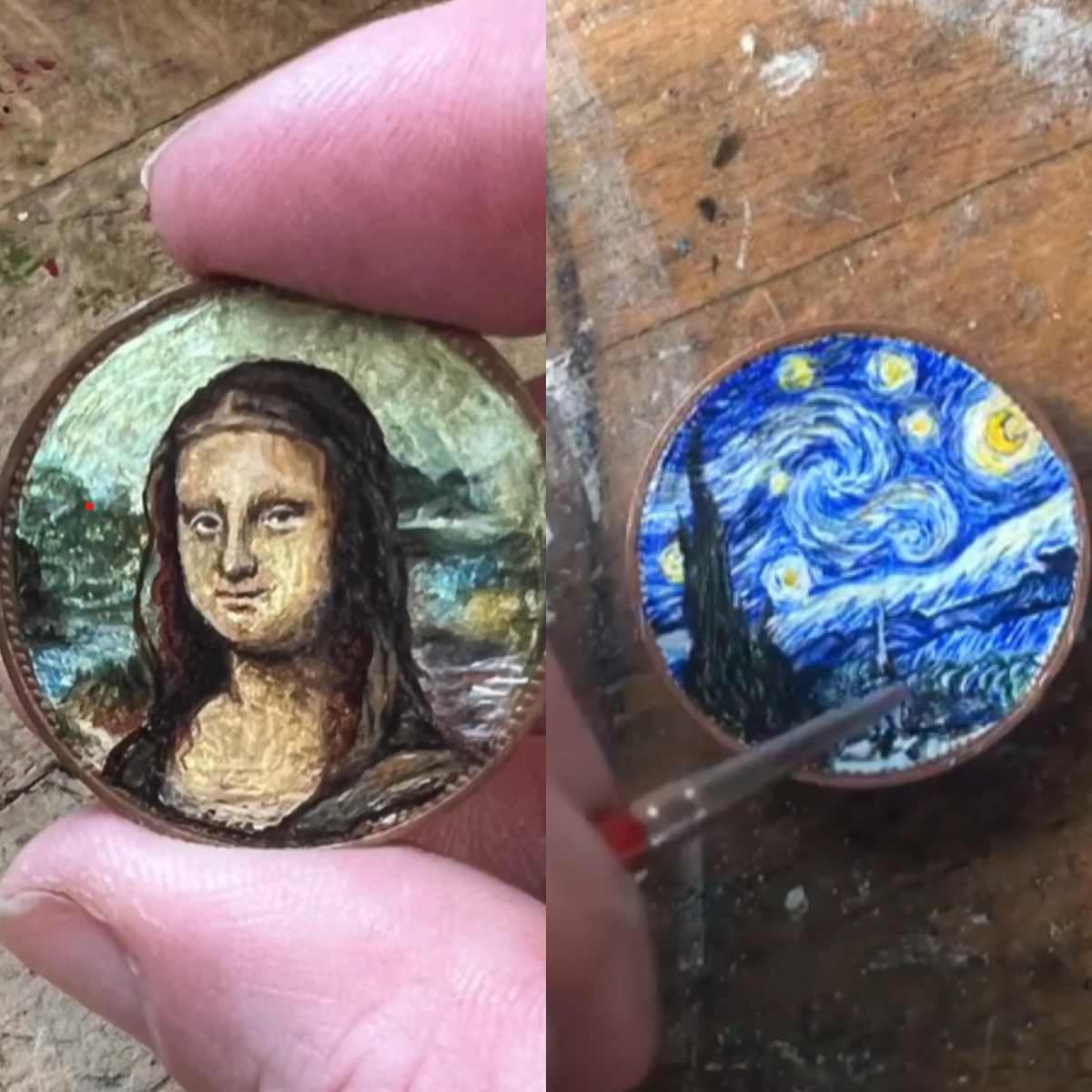 Painted coins