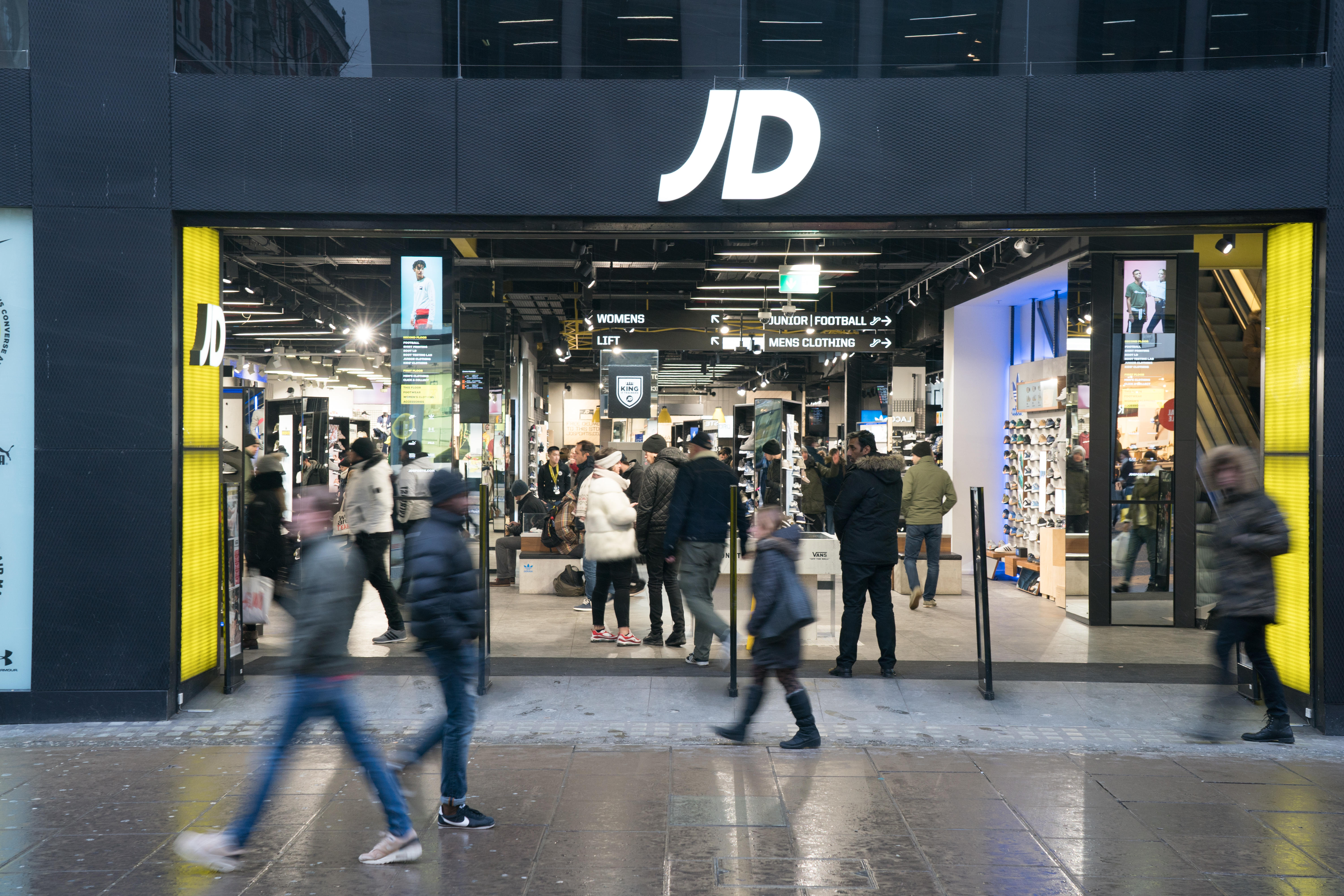 A JD Sports store in Oxford Street