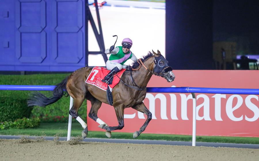 Laurel River winning the Dubai World Cup