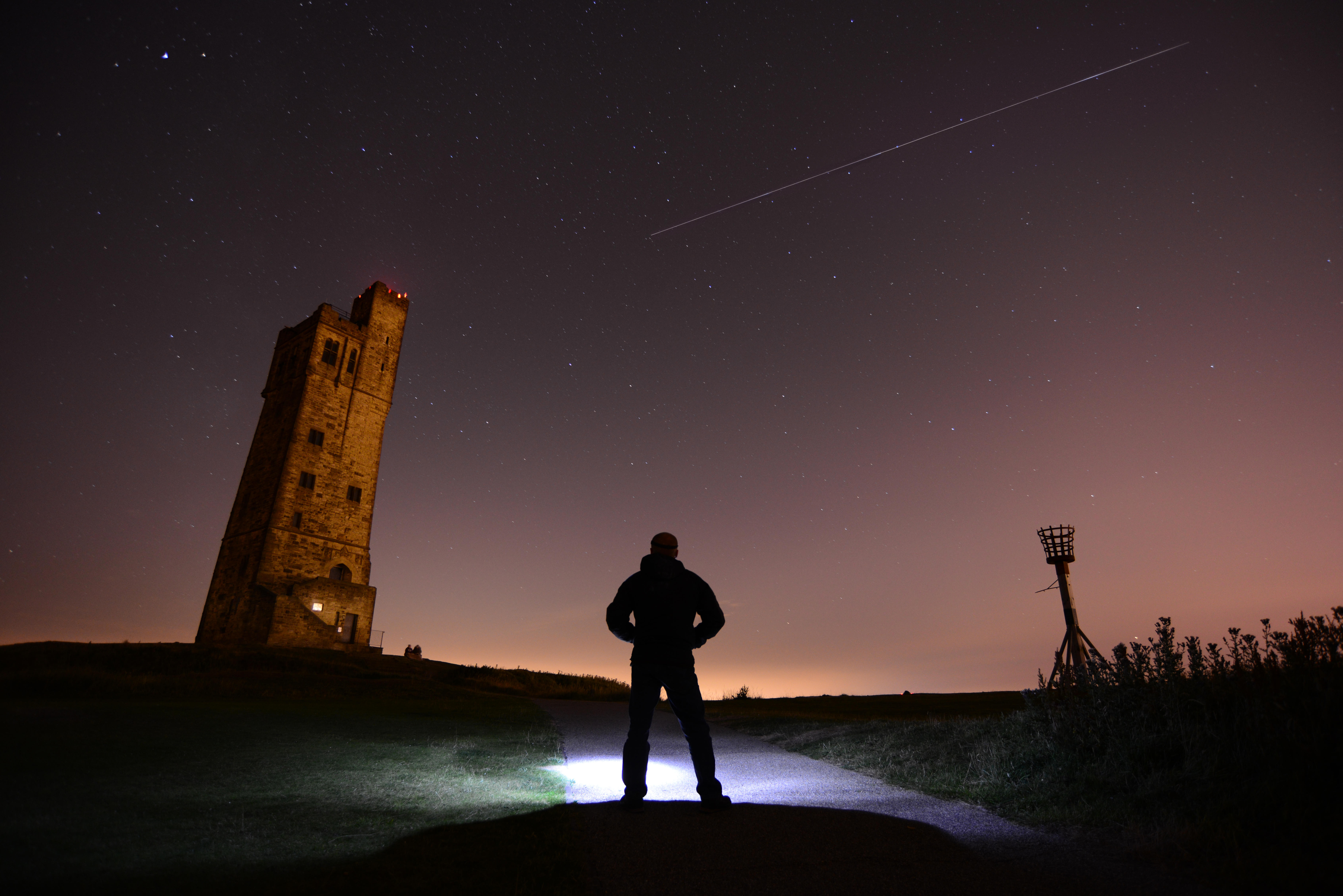 Witnessing the Perseid shower in Huddersfield (Alamy/PA)