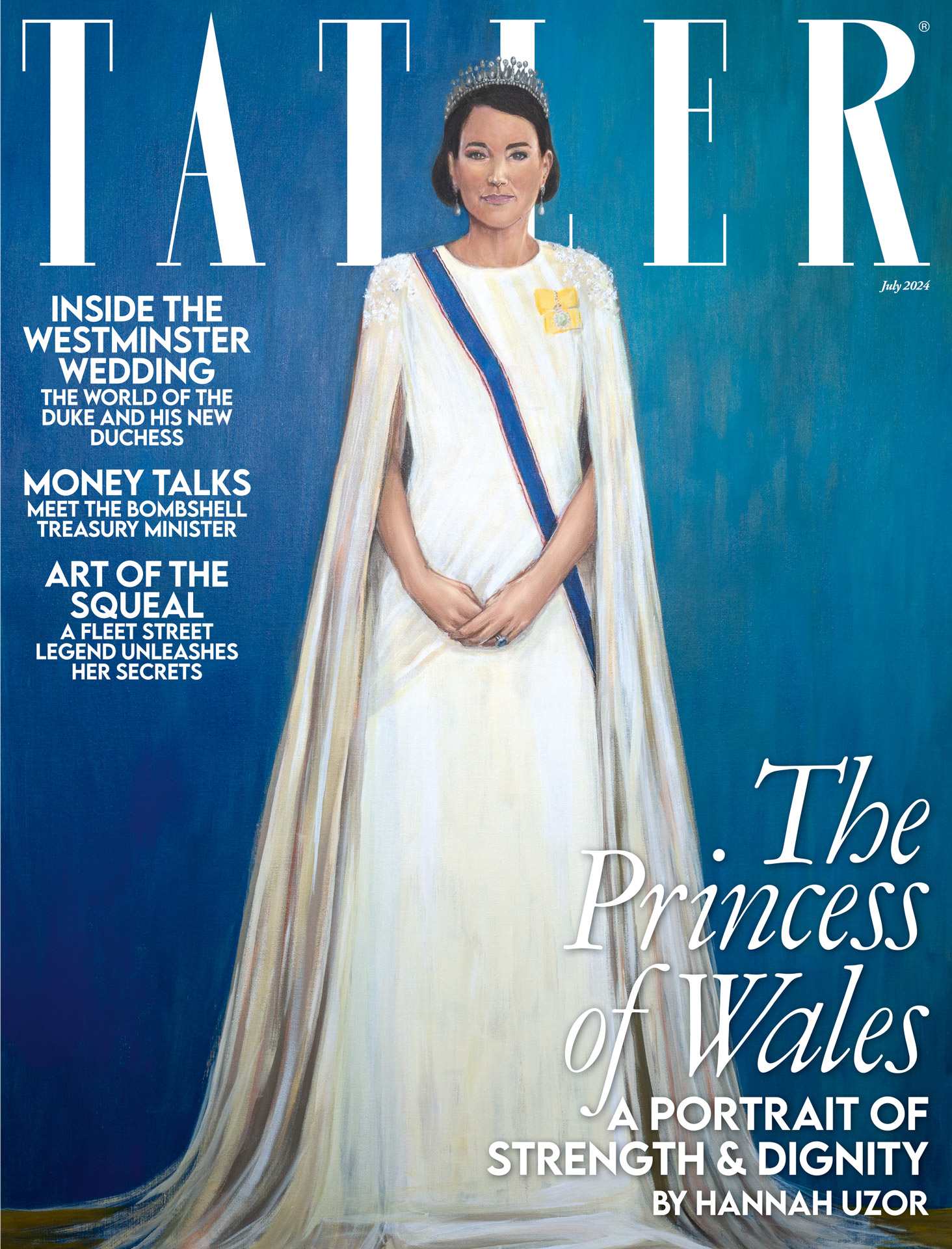 The Tatler July 2024 cover featuring Hannah Uzor's portrait of the princess 