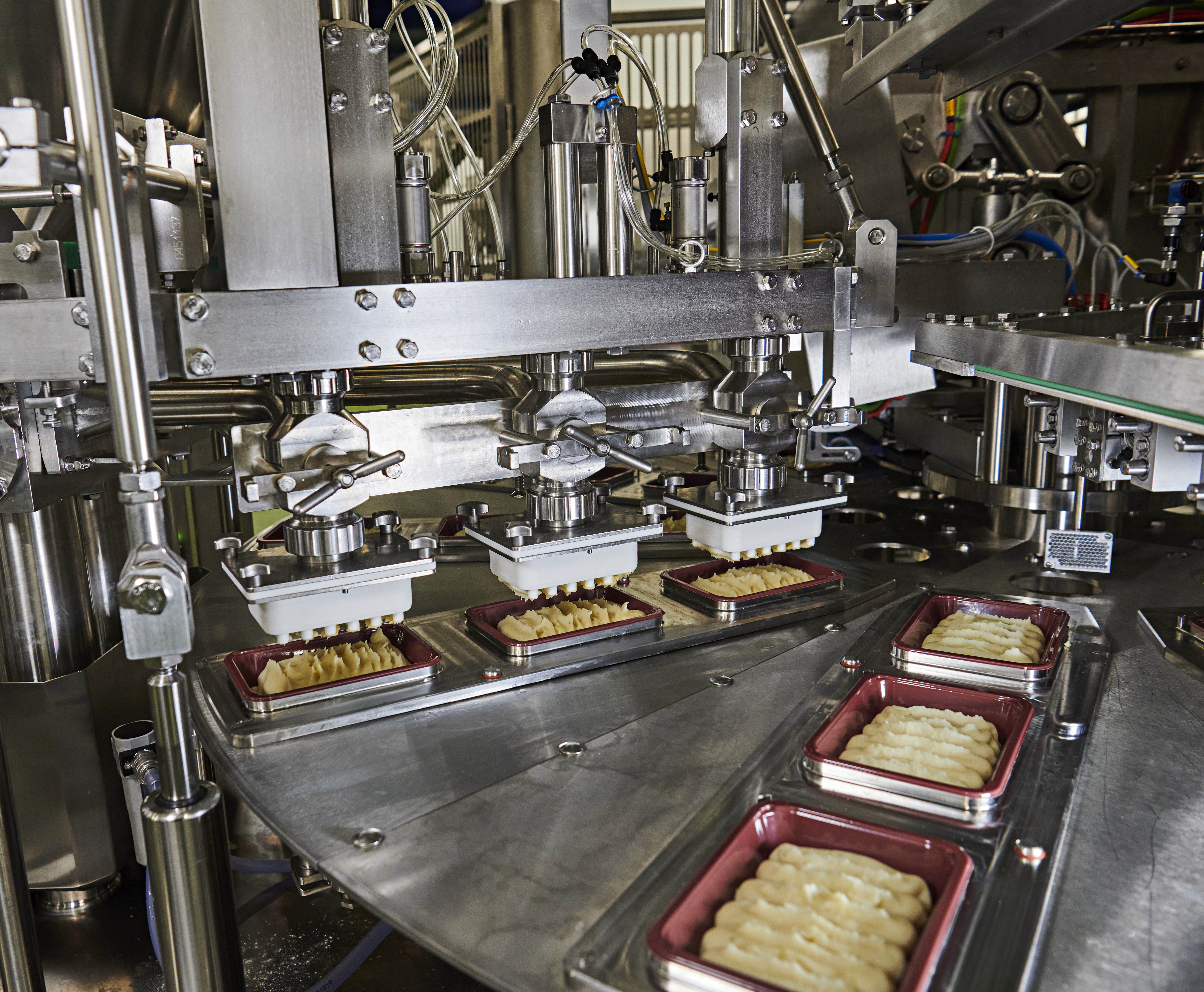 Mashed potato being made at Branston’s new multi-million pound mash factory near Lincoln. (Andy Weekes/ Branston/ PA)