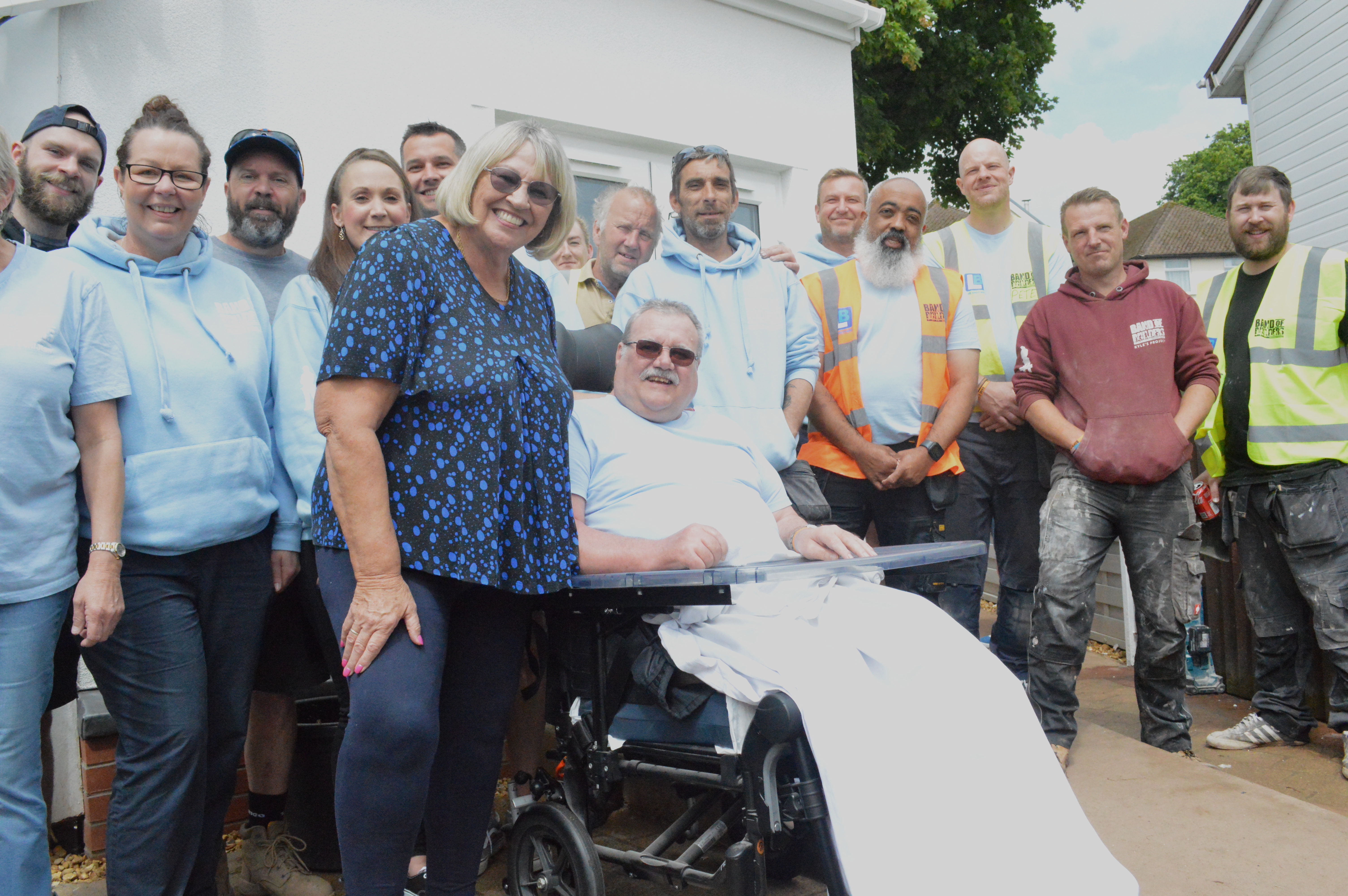 Linda and Keith Parry's home has been transformed thanks to the charity Band of Builders (Band of Builders/PA)