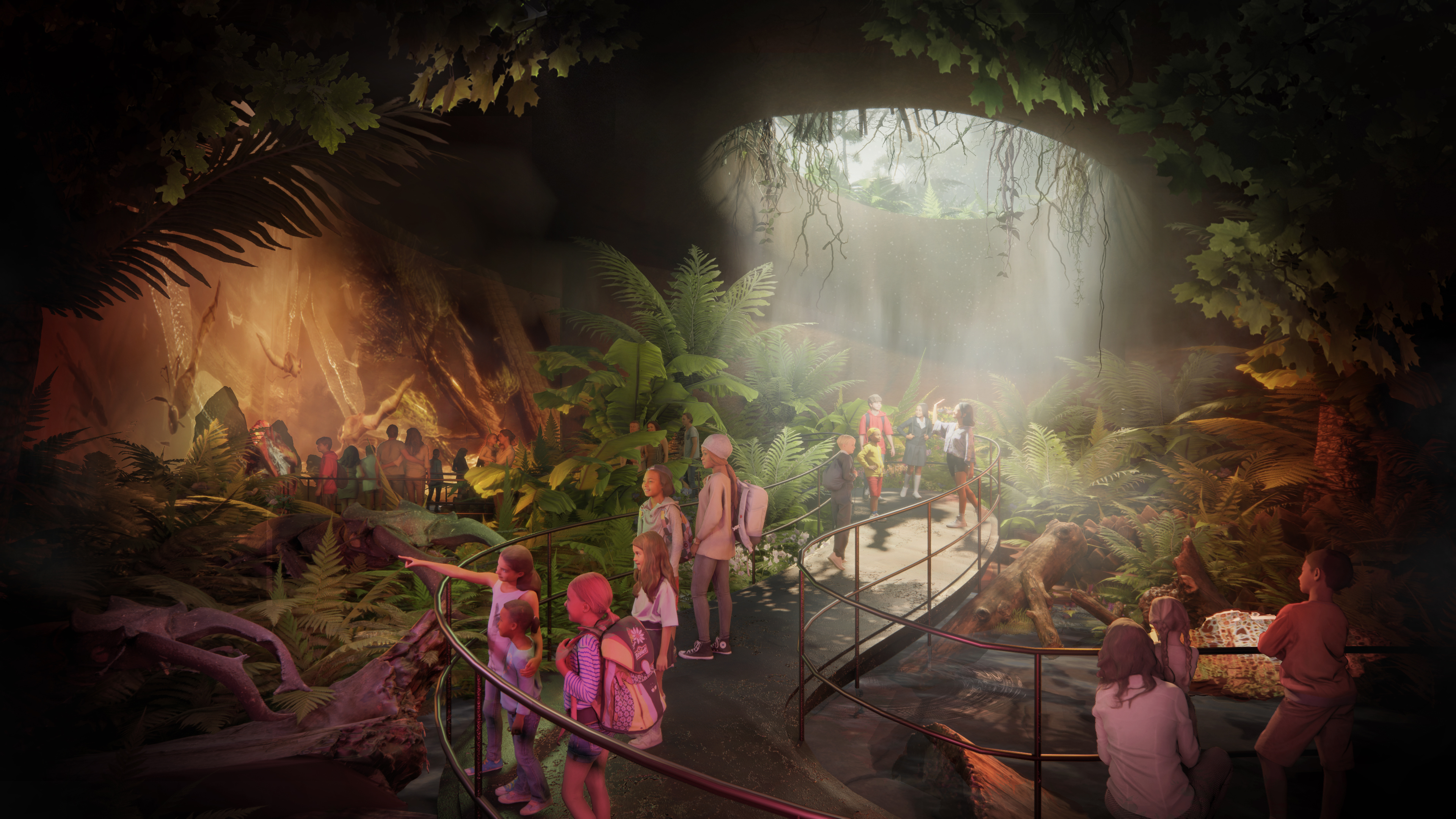 Artist's impression on interior of Eden Project Dundee