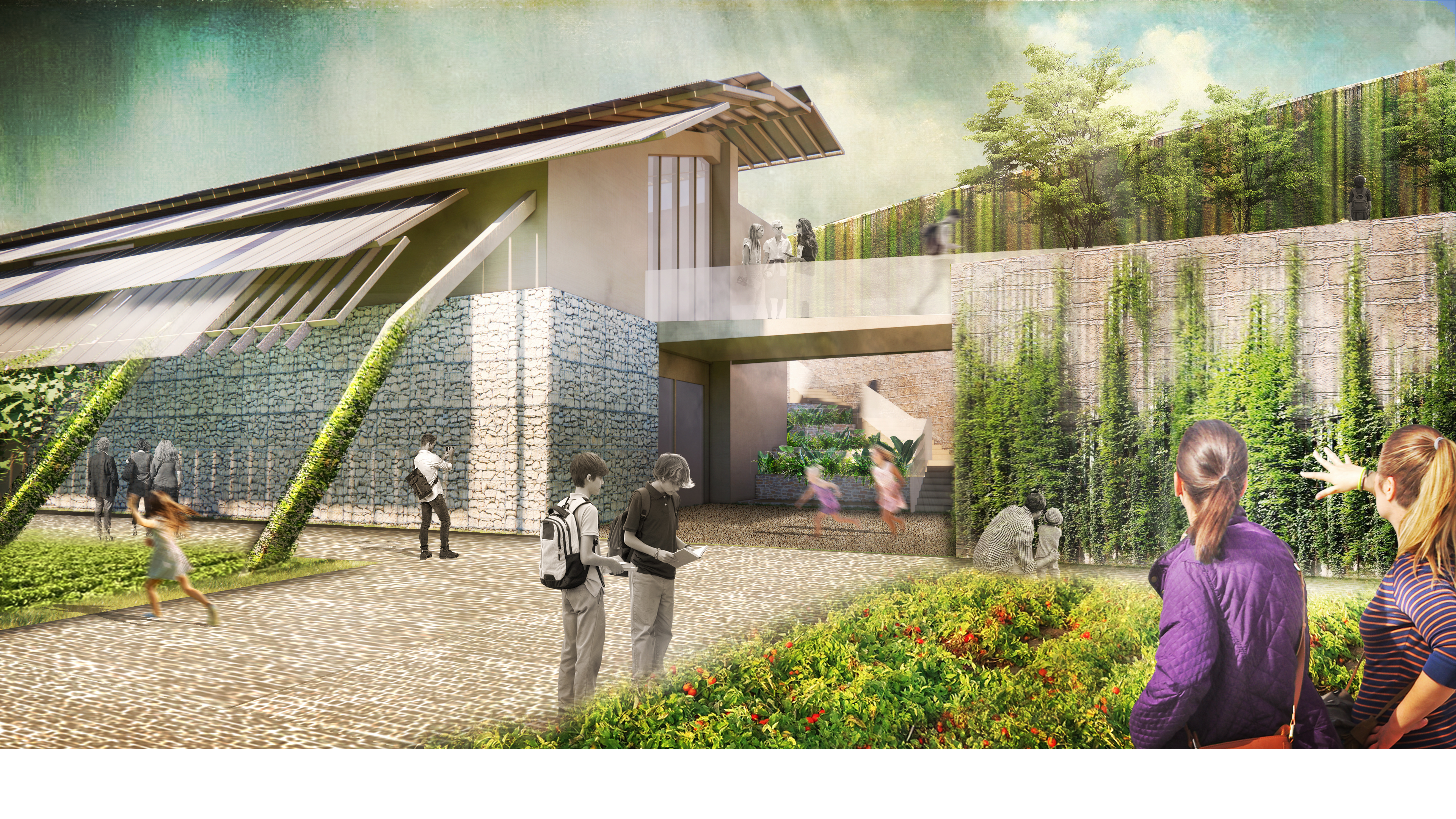 Artist's impression of exterior of Eden Project Dundee