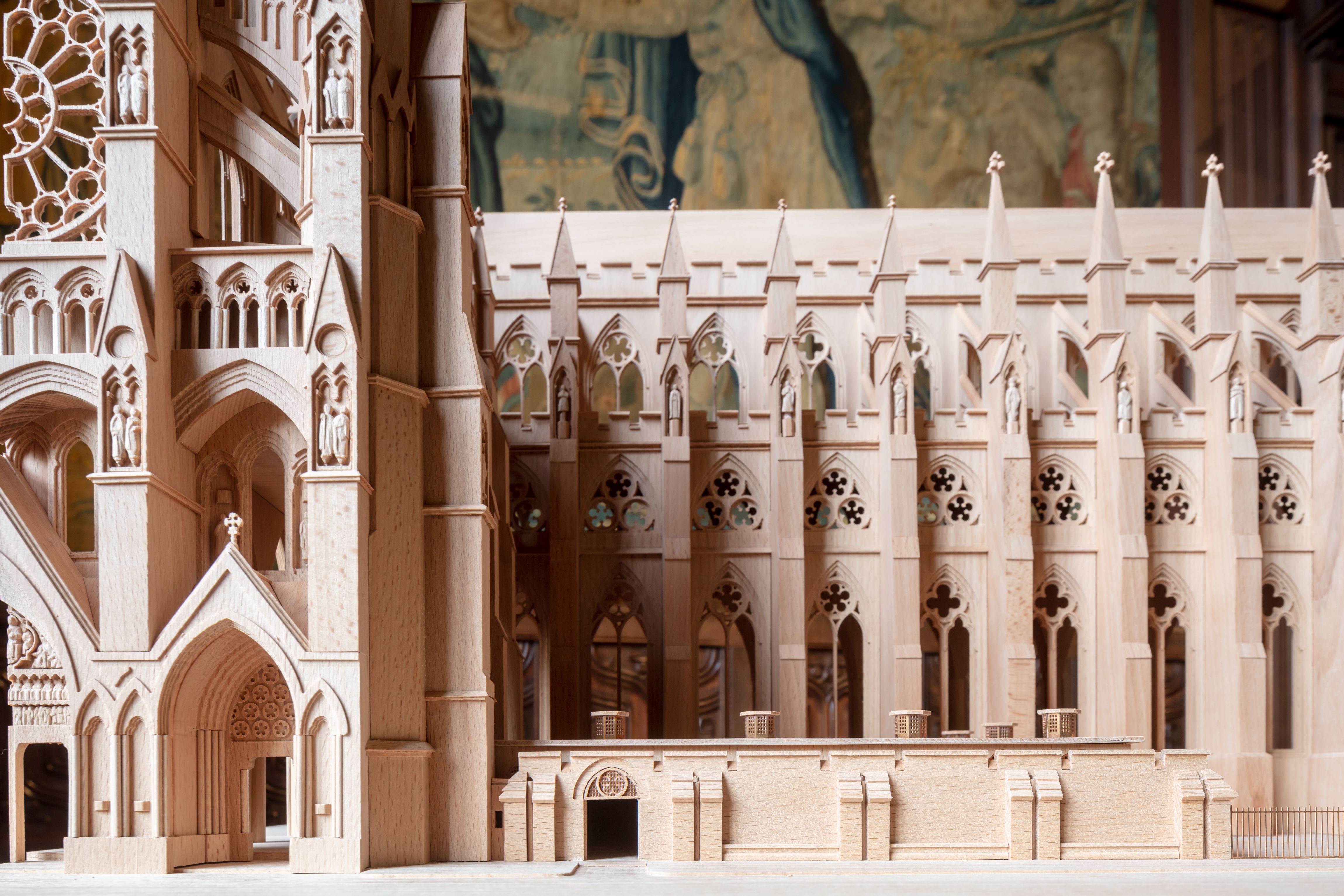 A design model of the King Charles III Sacristy at Westminster Abbey