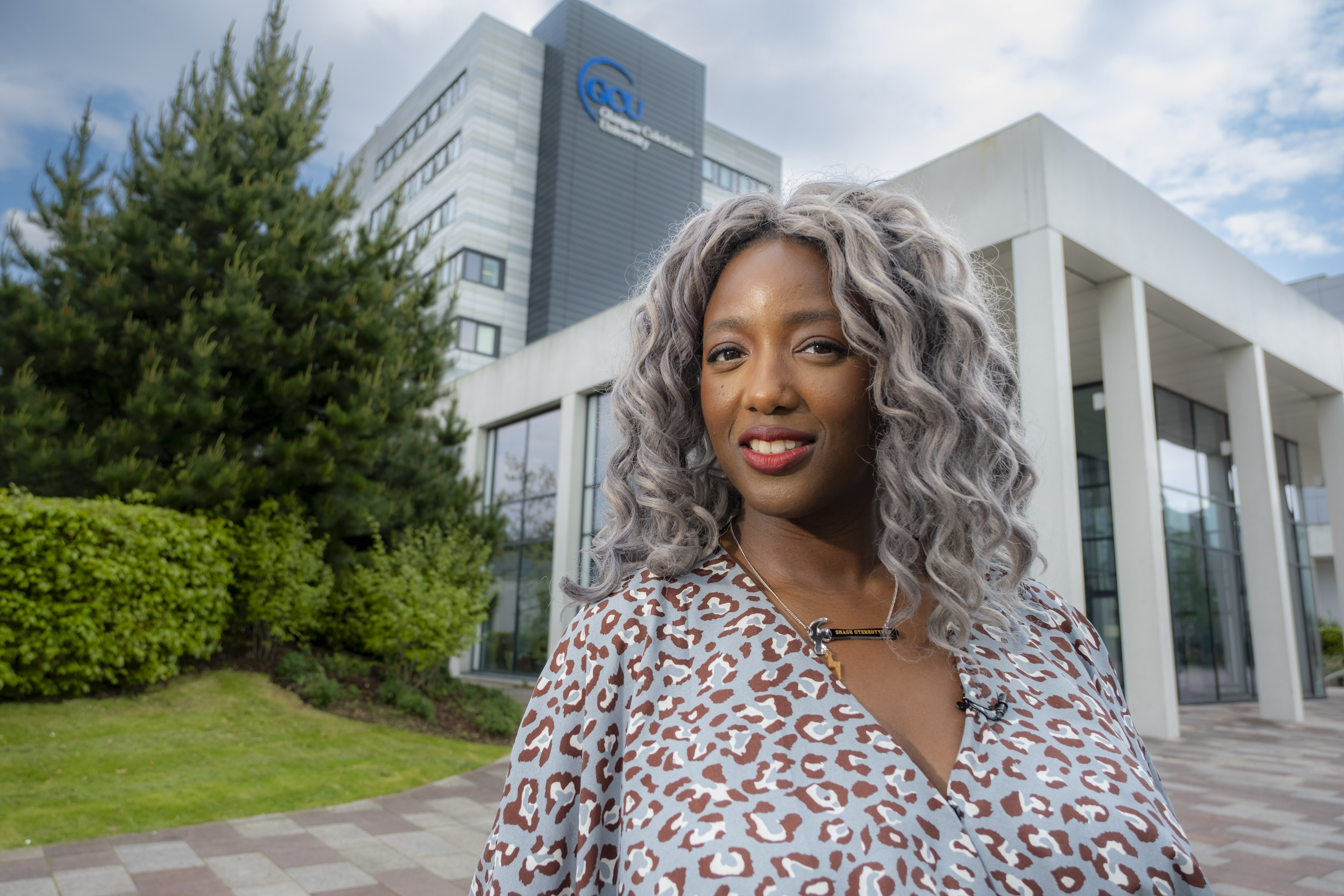 Anne-Marie Imafidon pictured outside the university building
