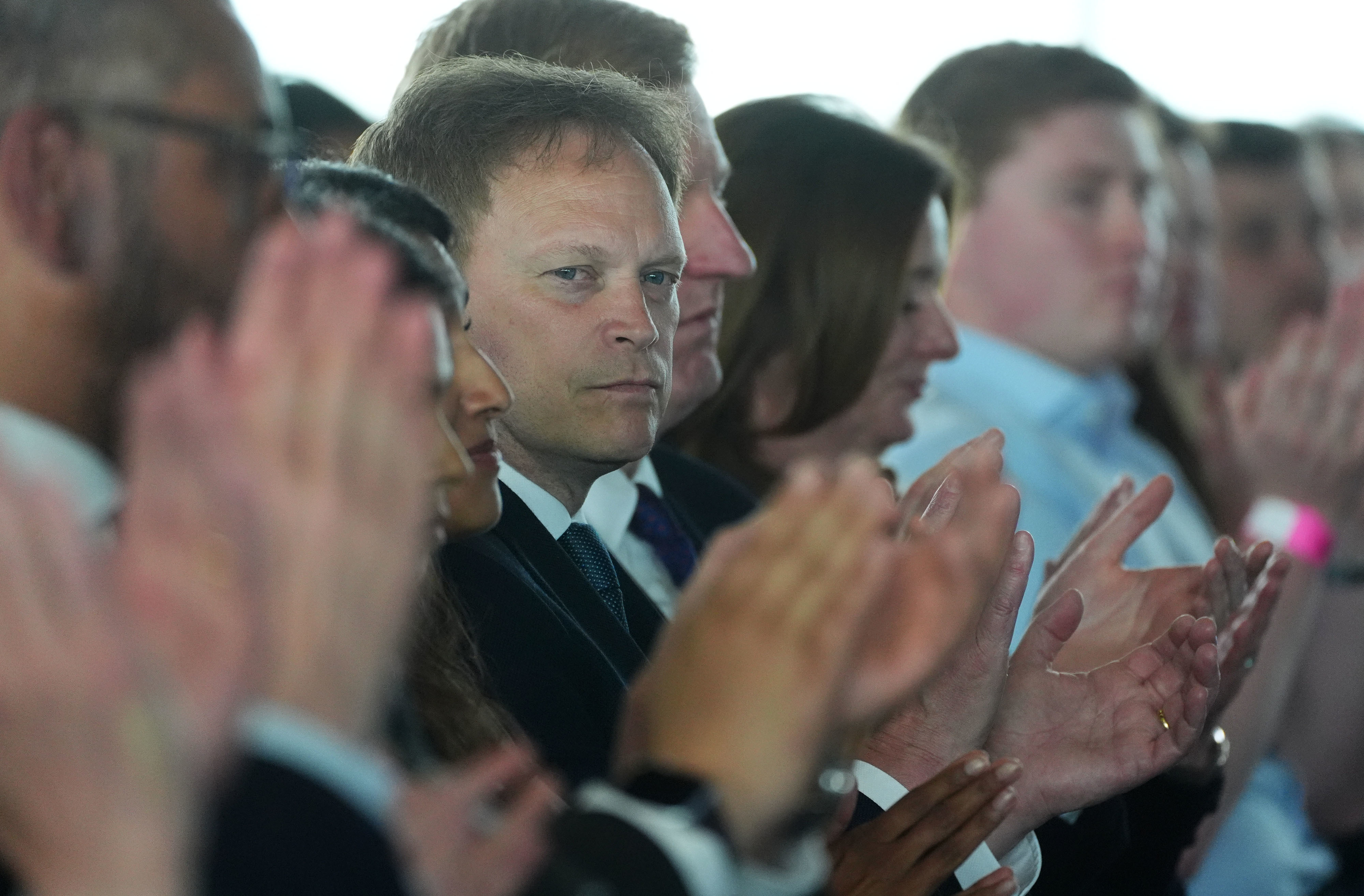 Grant Shapps scowls