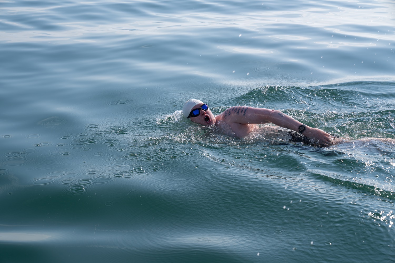 Man swimming 