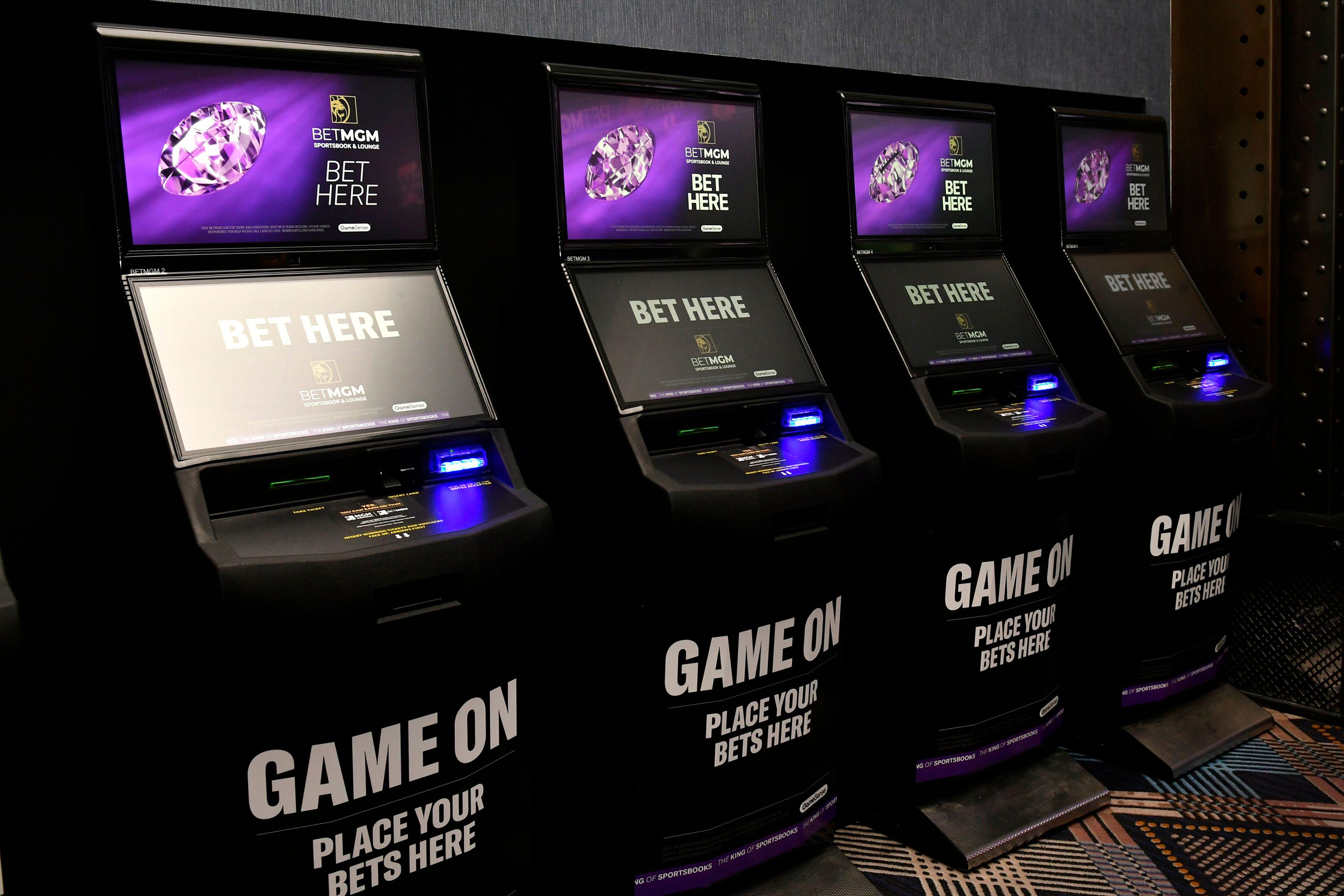 BetMGM gaming machines in Las Vegas