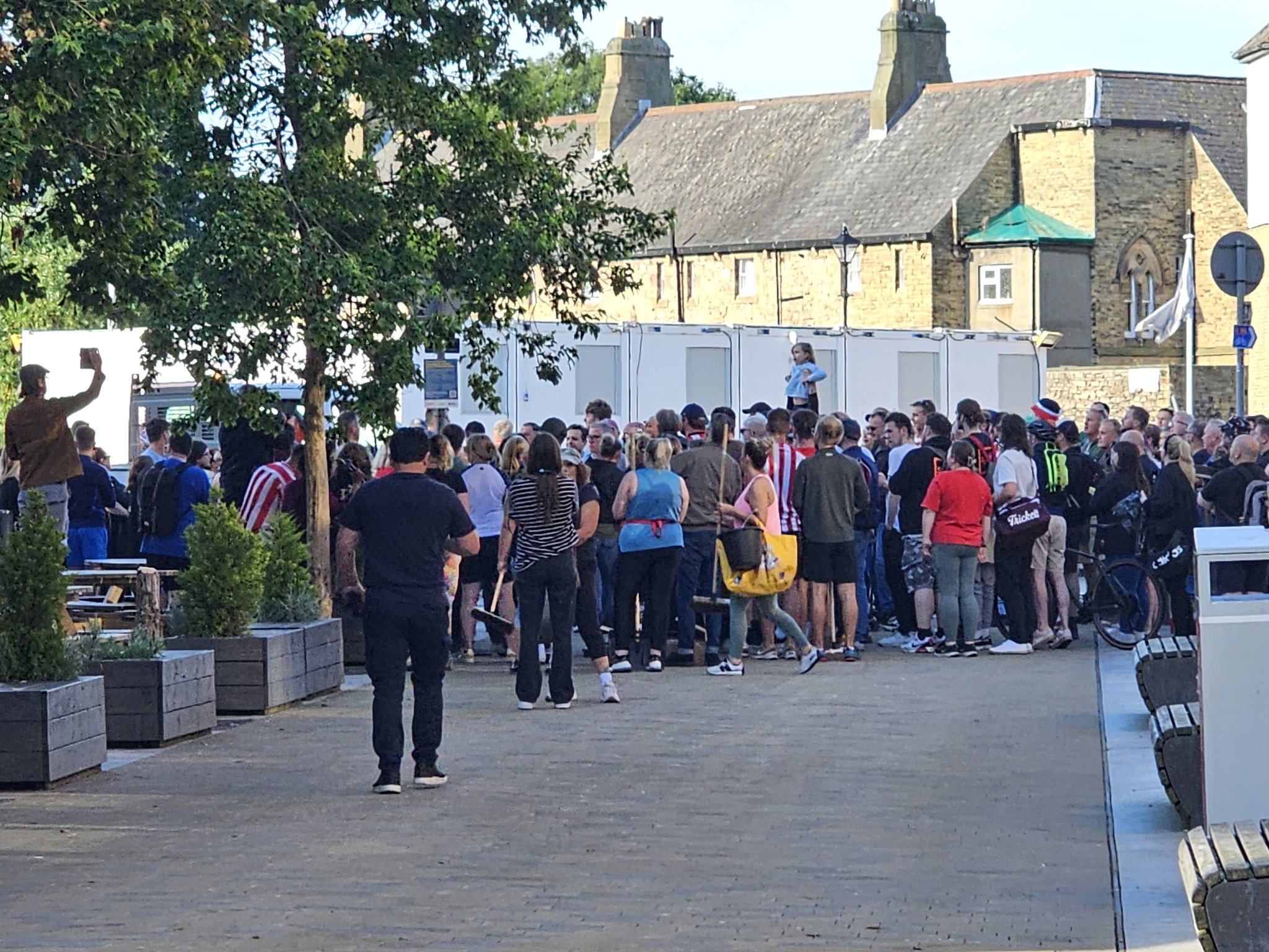 Crowds of people in Sunderland