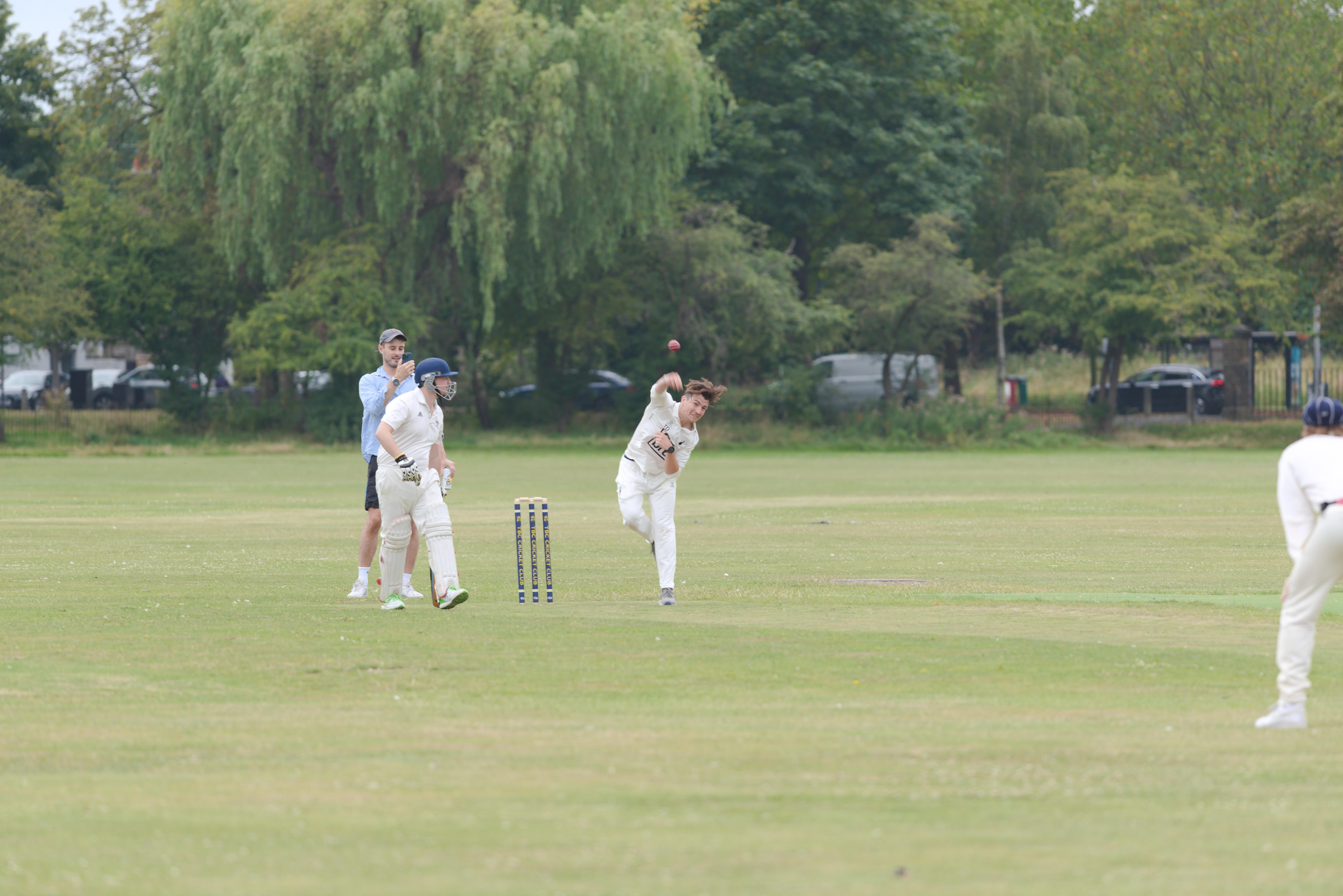 Man bowling in cricket