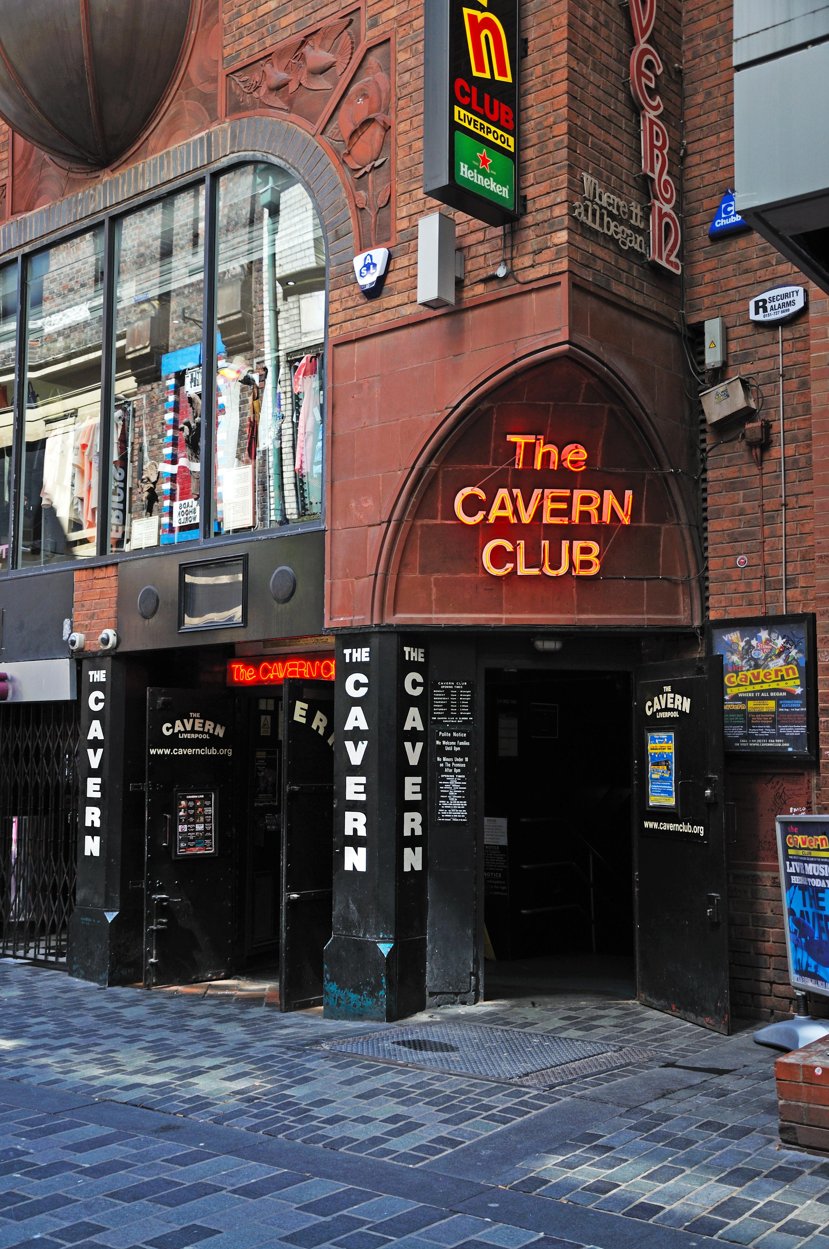 The exterior of The Cavern Club in Liverpool 