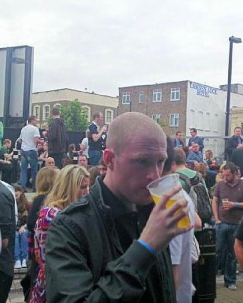 Man with beer in hand 