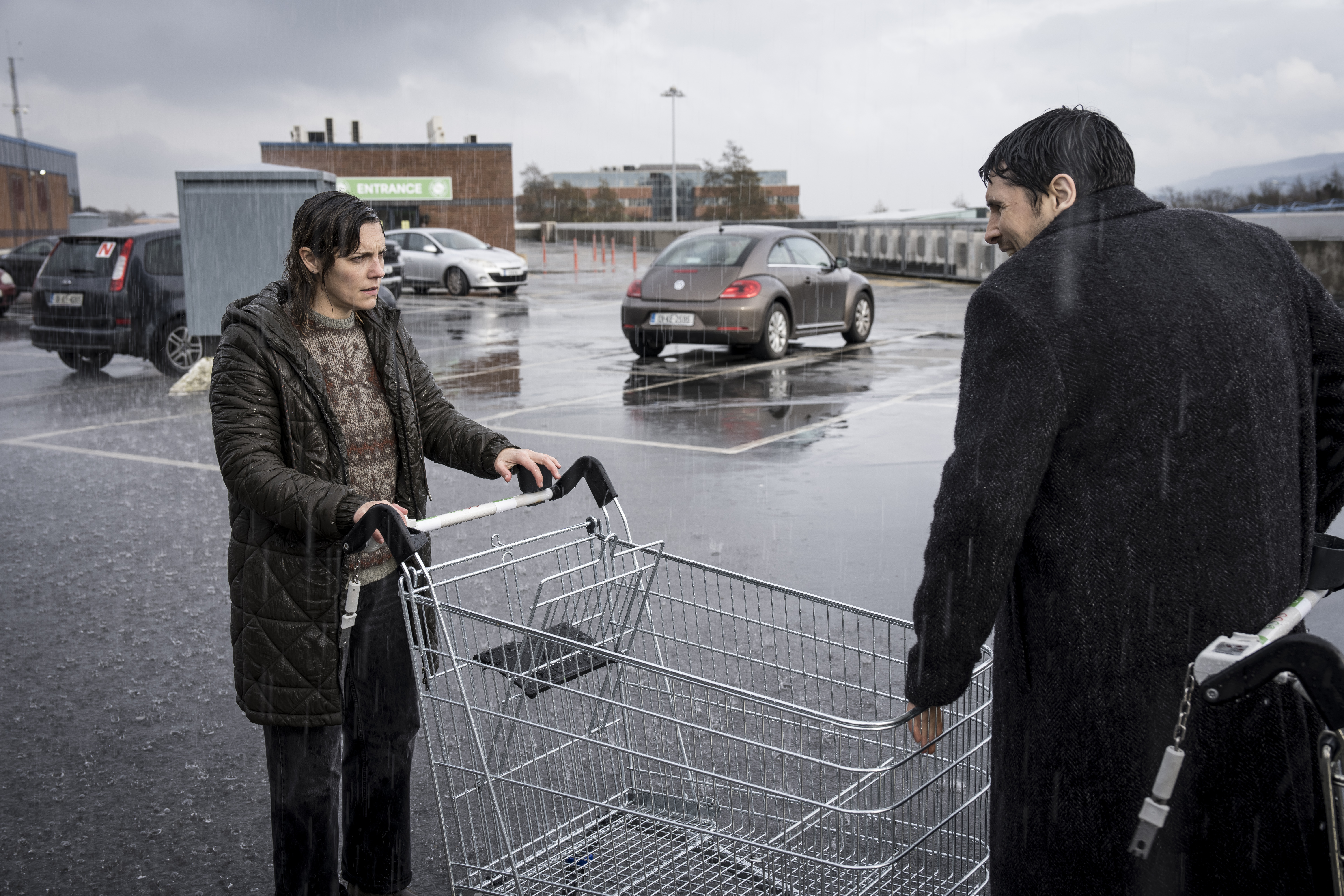 Colin Morgan and Annabel Scholey