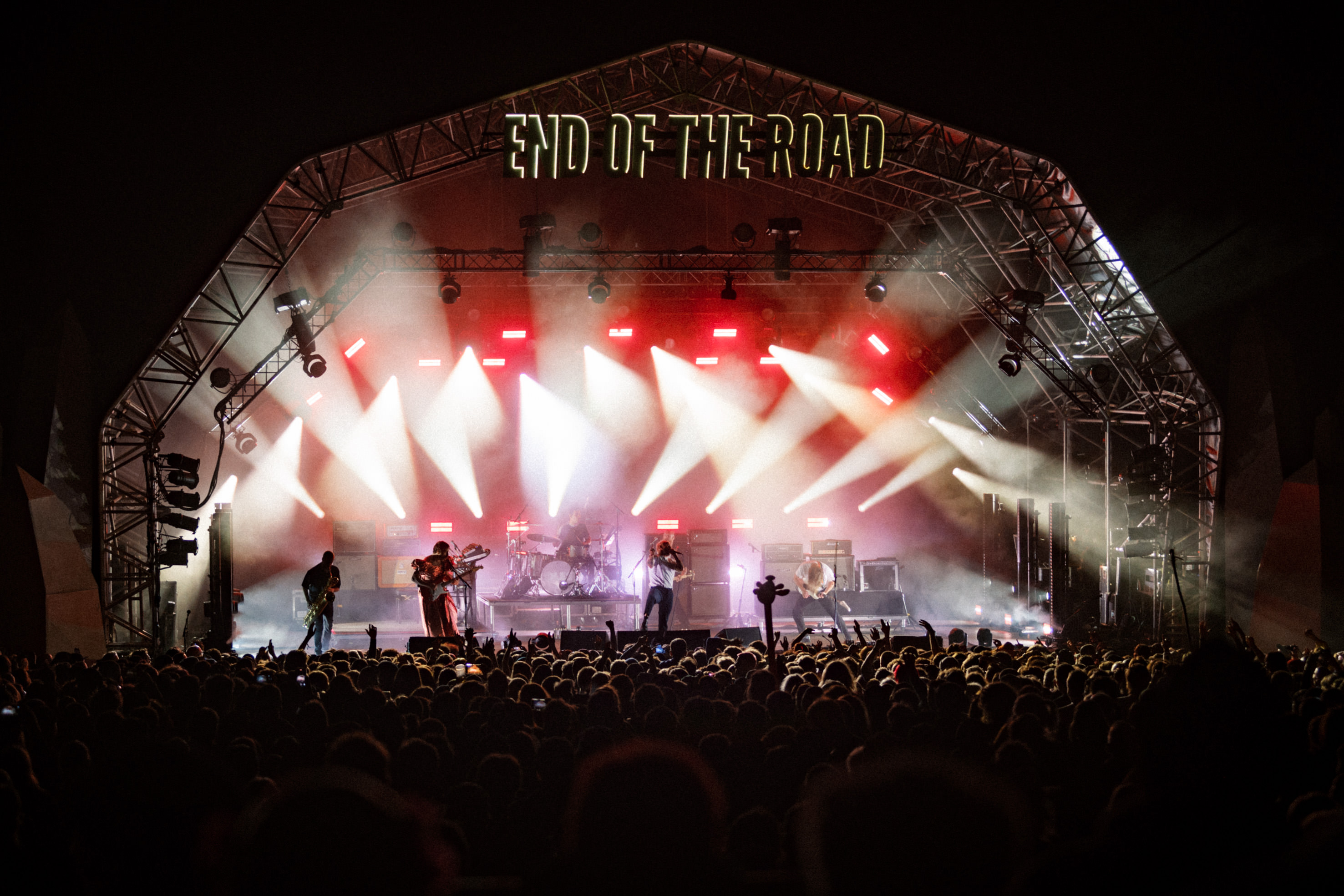 Idles on stage at the End Of The Road Festival