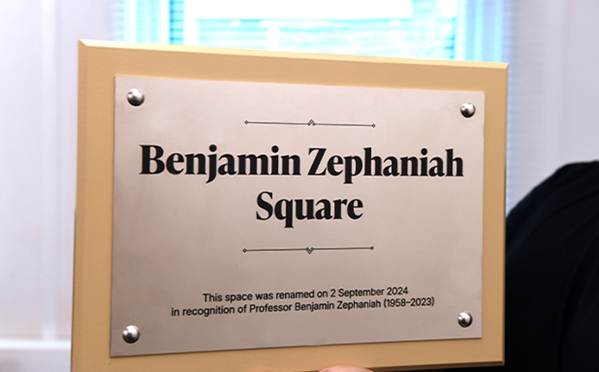 Benjamin Zephaniah plaque