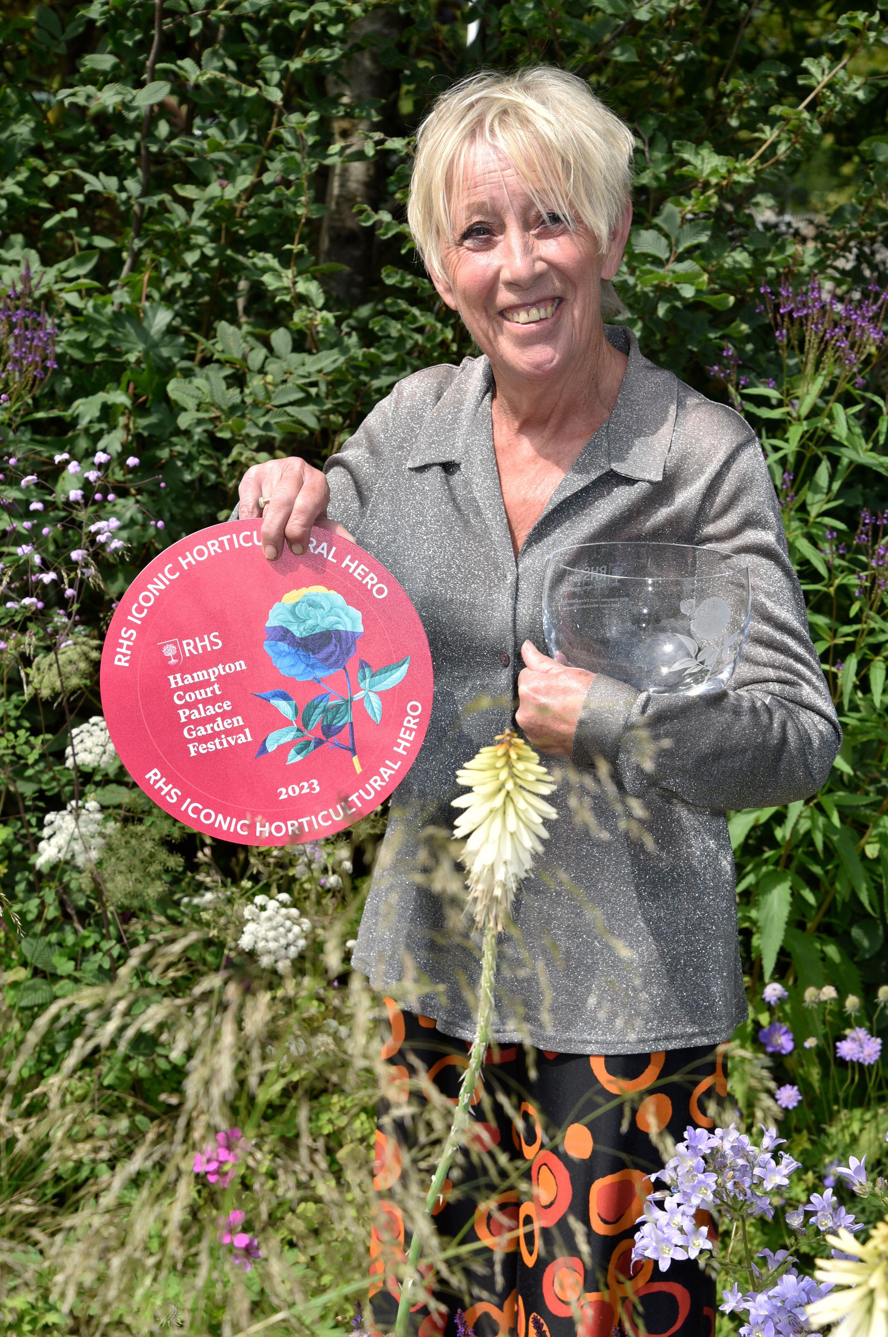 Carol Klein being named the RHS Iconic Horticultural Hero 2023 (Alamy/PA)