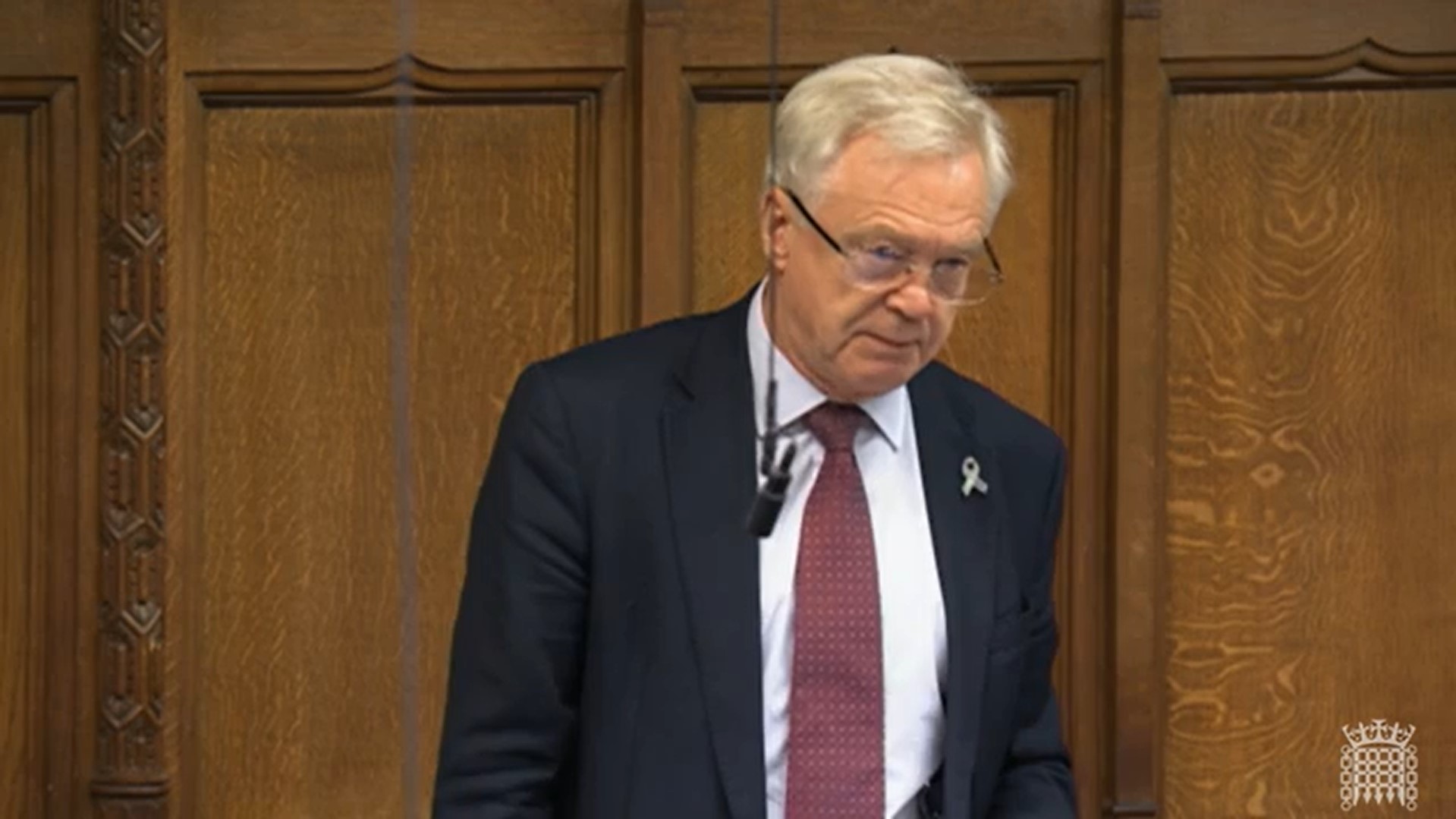 Sir David Davis speaking in parliament on Thursday morning