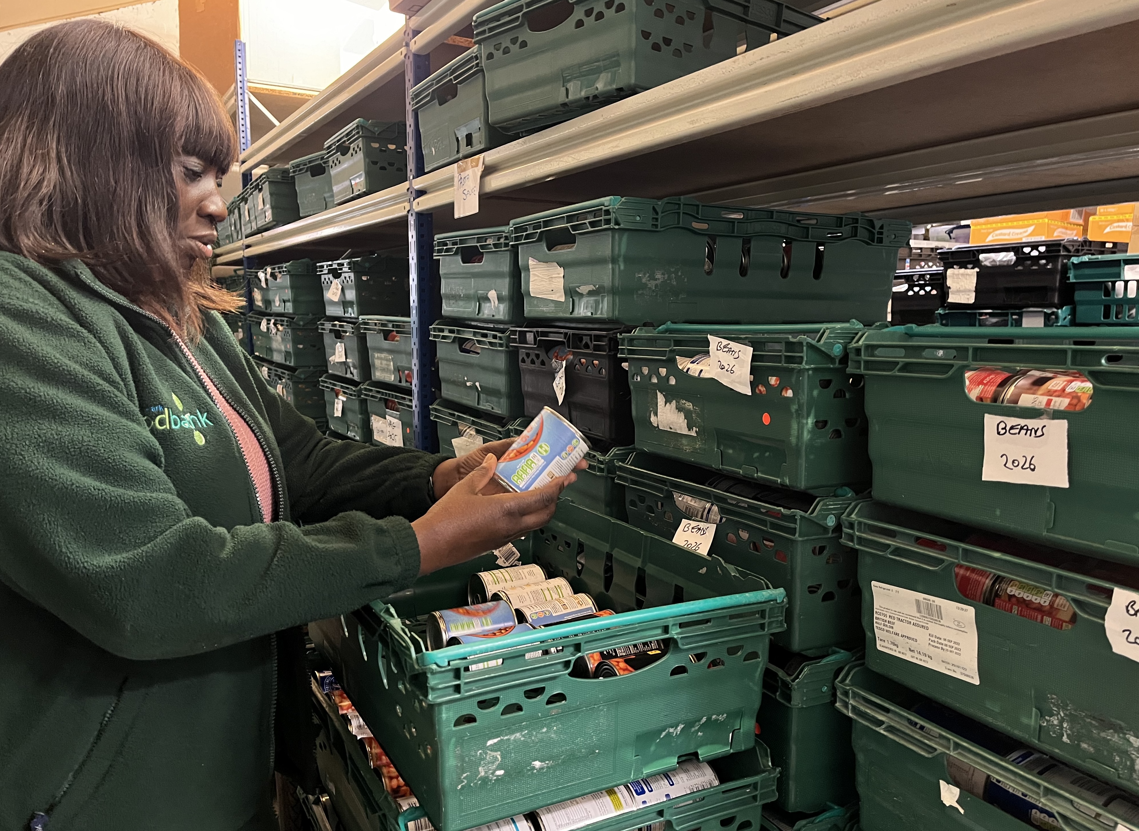 Genevieve Osei-Kuffuor, Southwark Foodbank manager. 