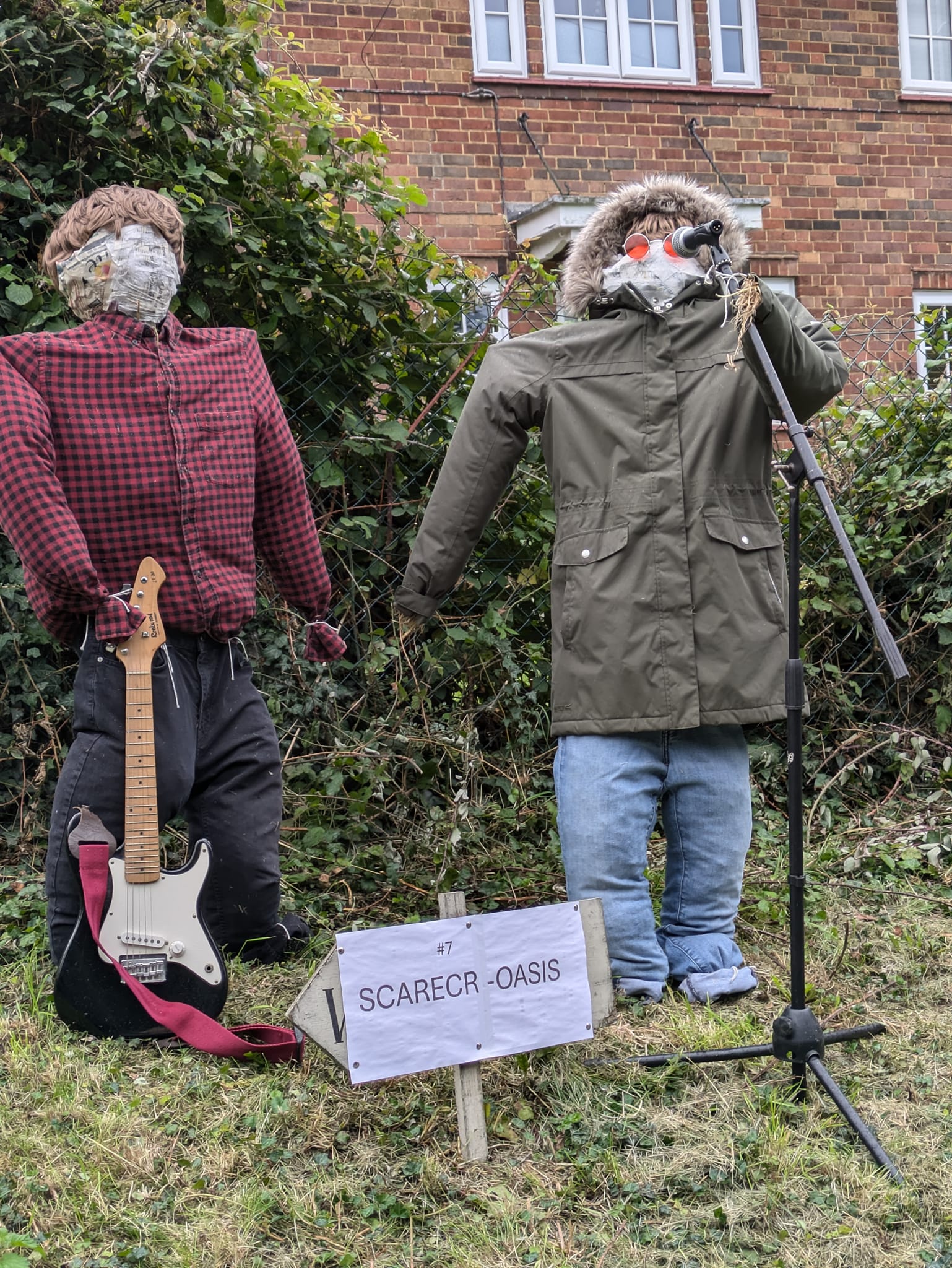 Scarecrow straw figures 