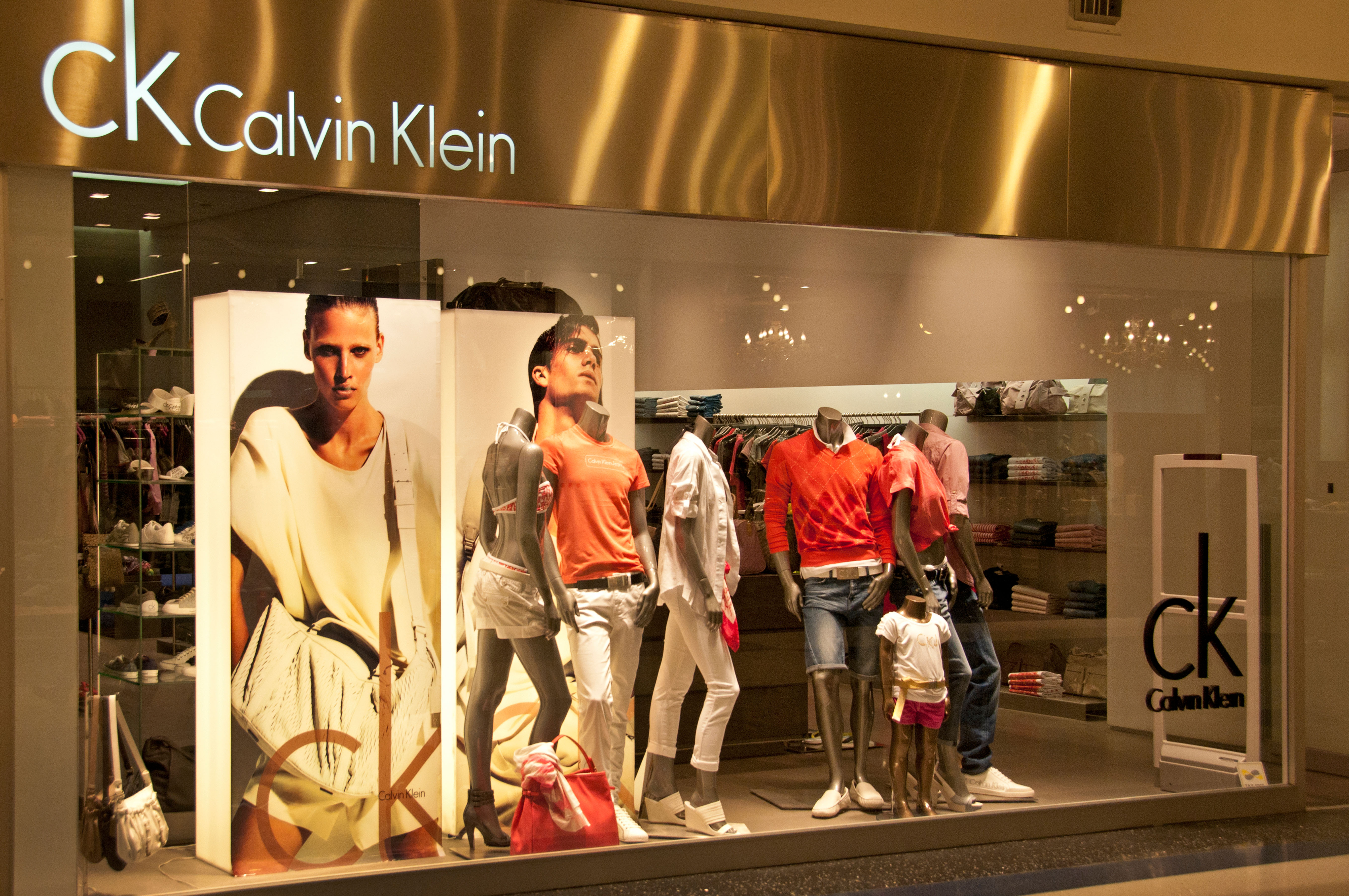 A Calvin Klein store front