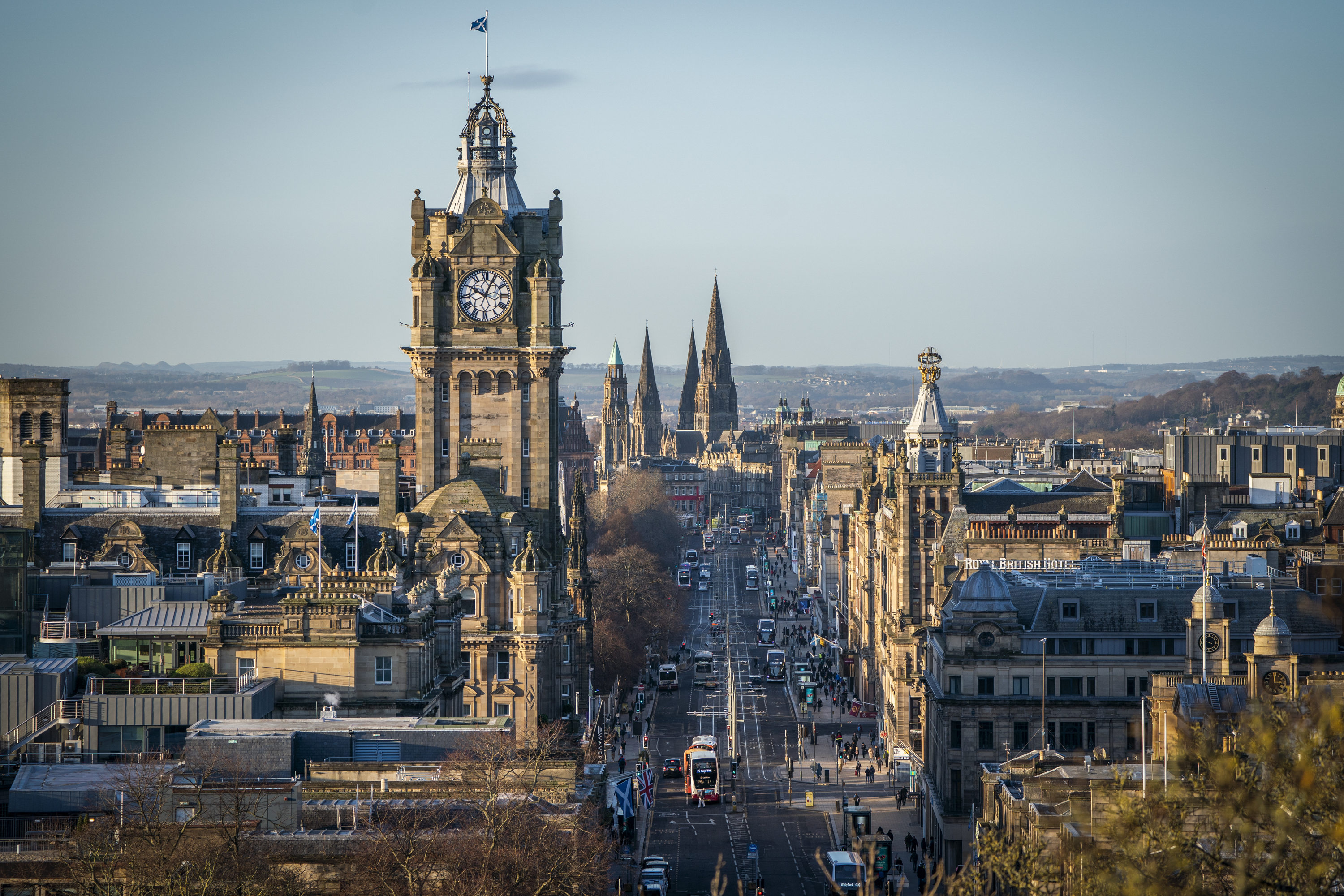 Aerial view of Edinburgh's New Town