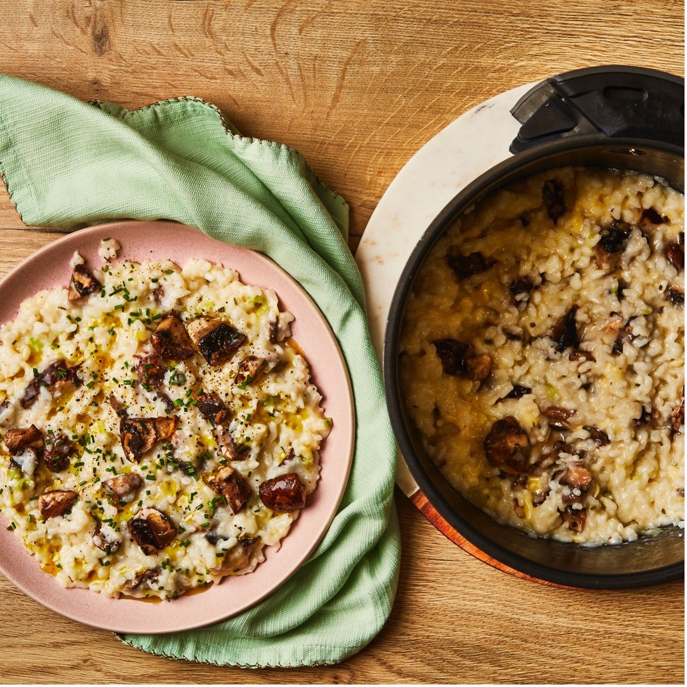 Indulgent double Mushroom Risotto recipe from Gousto