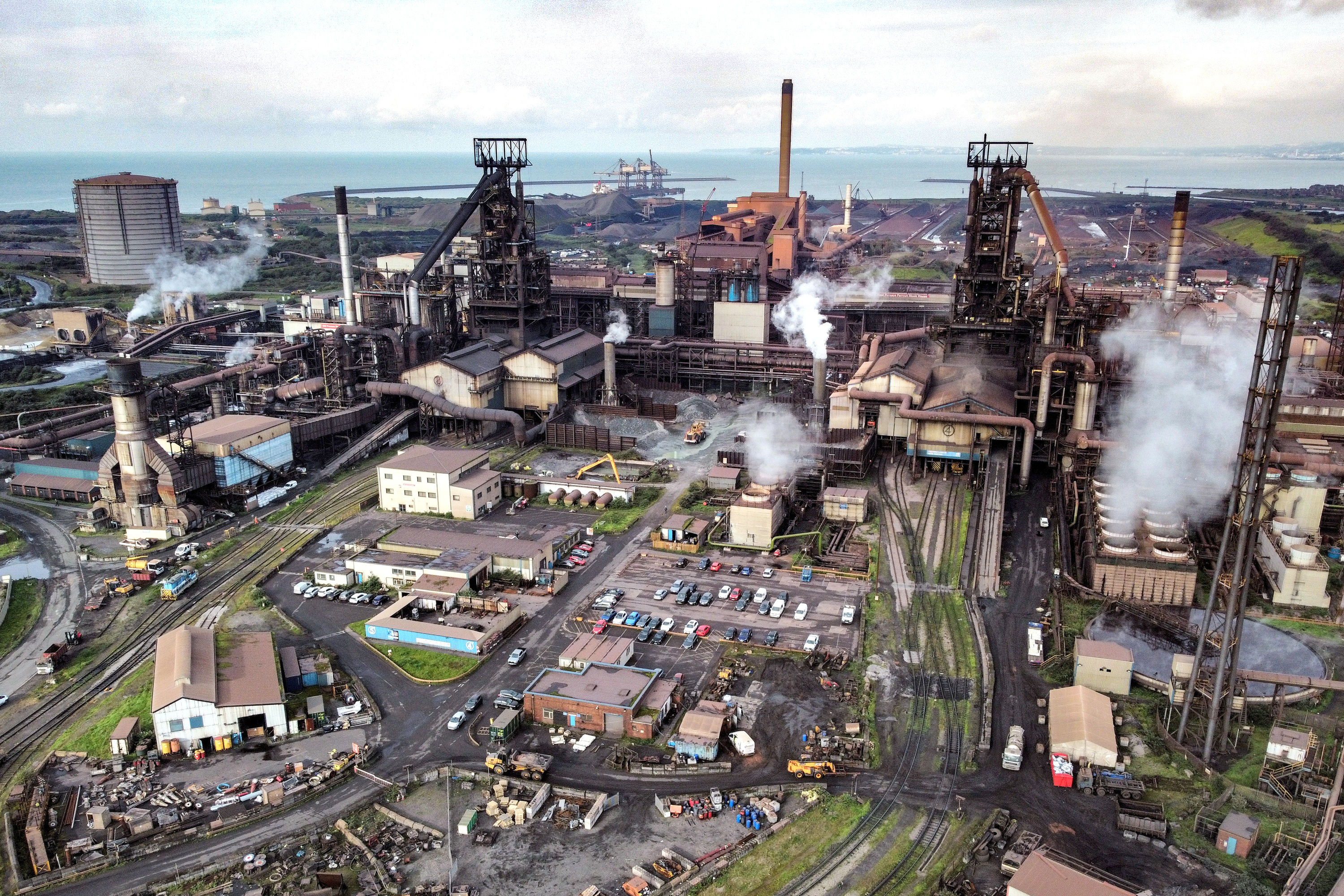 Tata Steel's Port Talbot steelworks in south Wales