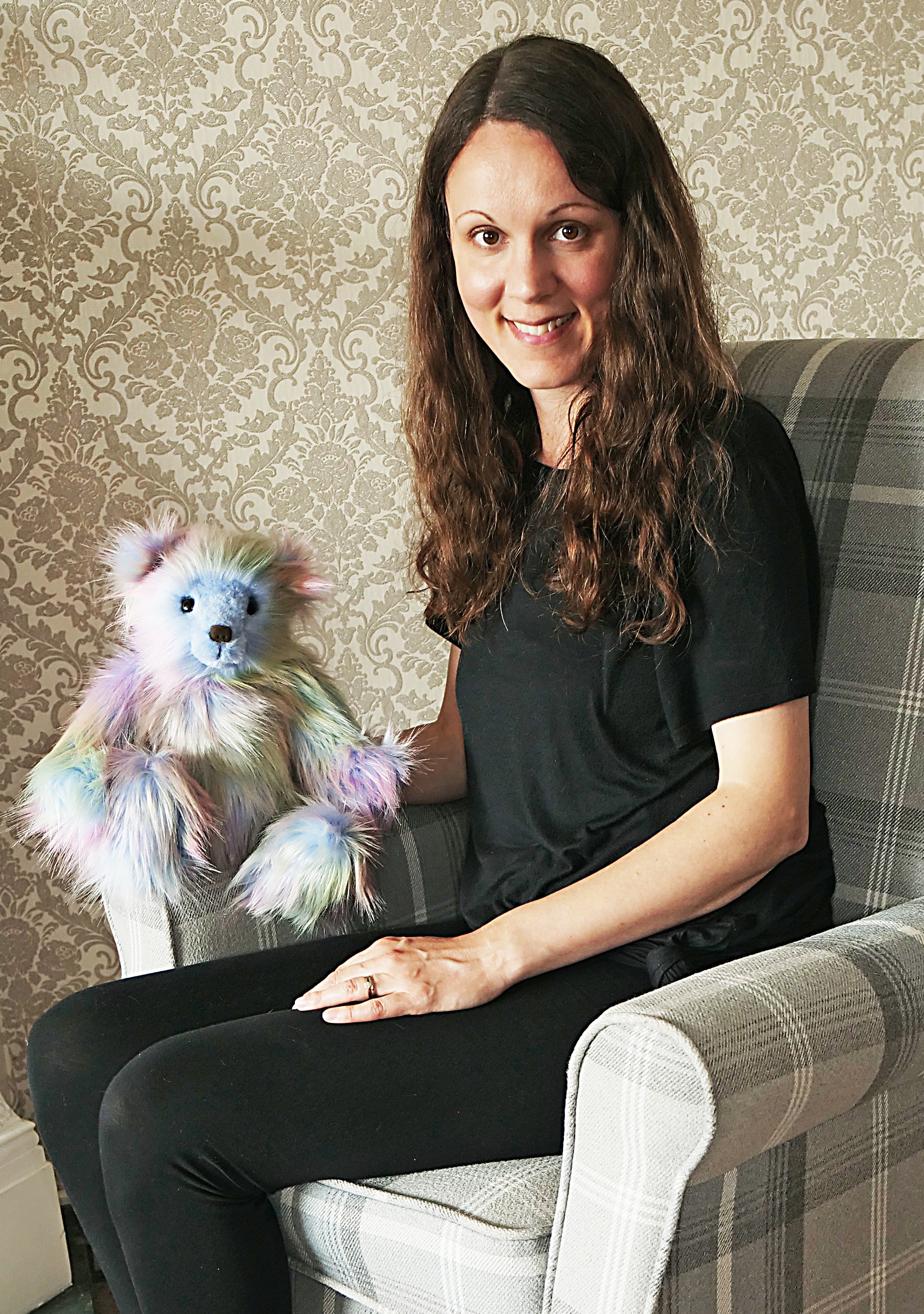 Woman sitting on a chair 