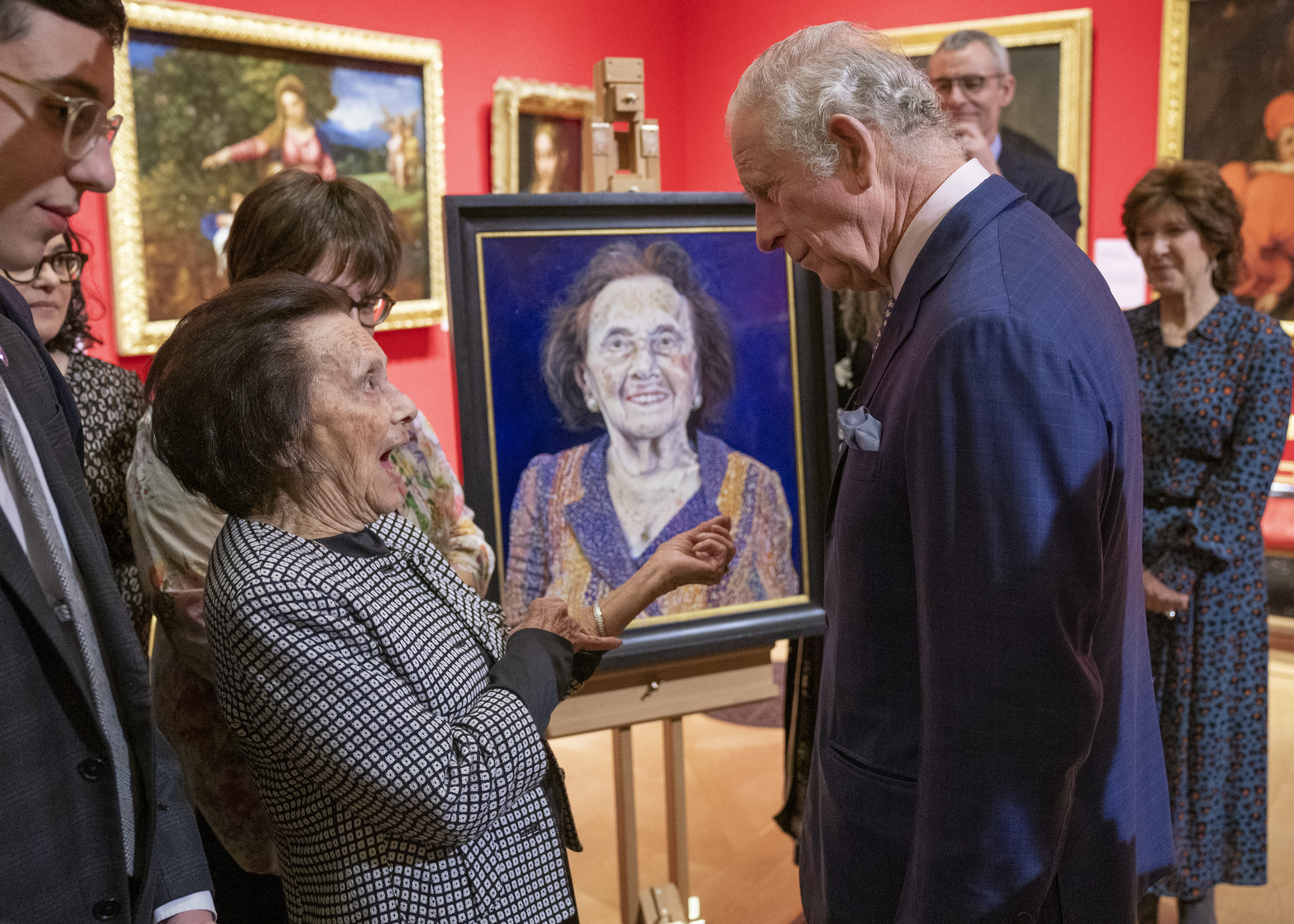 Lily Ebert with the then Prince of Wales