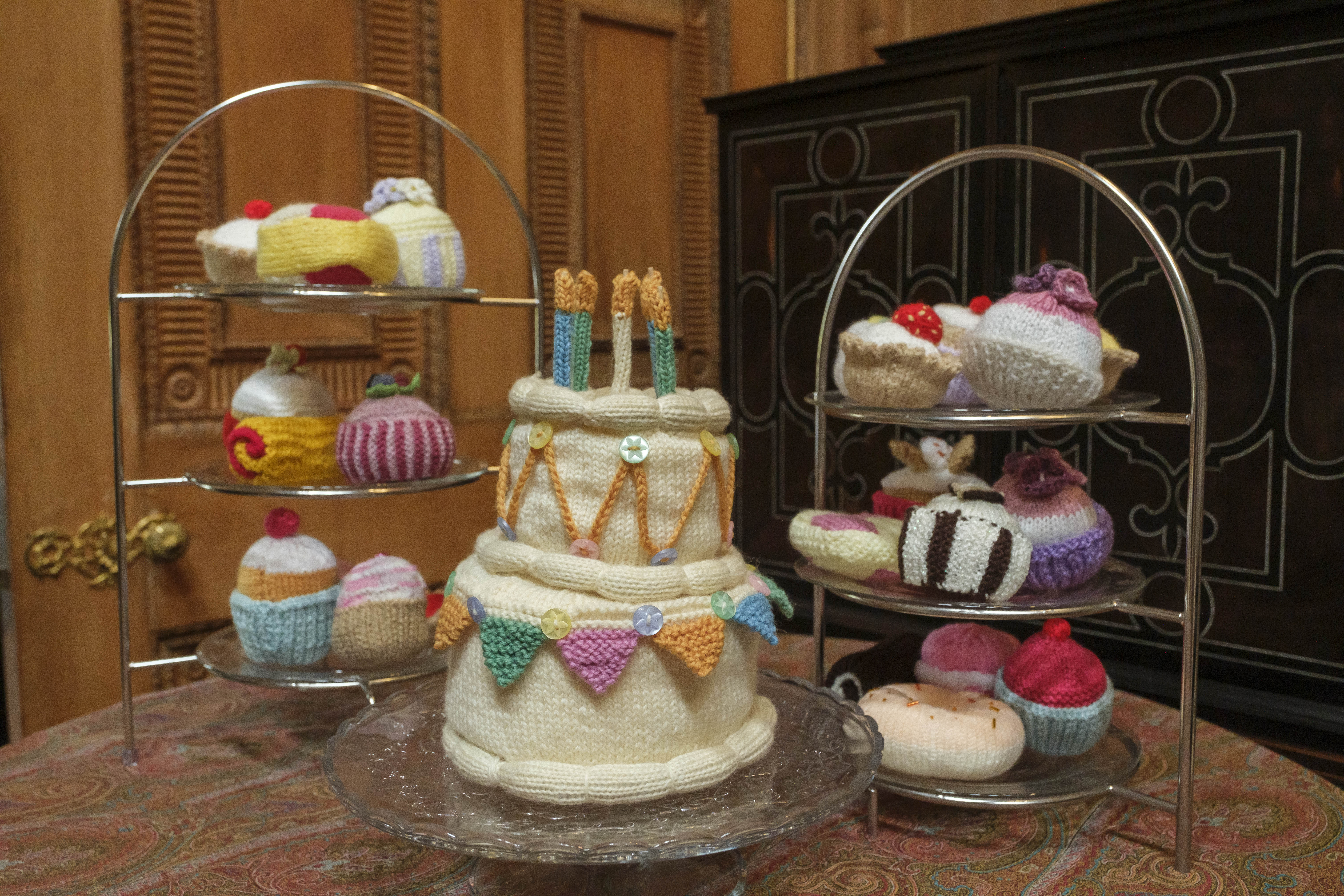 The collection of cakes in celebration of 10 years of Future Textiles