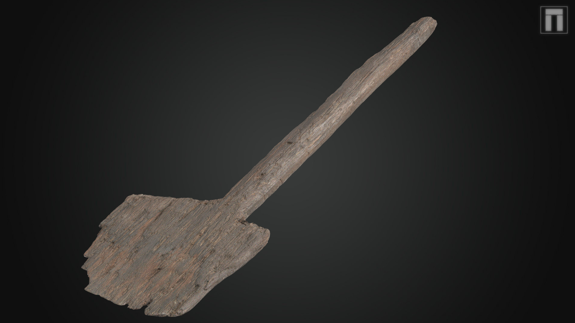 3d model of the prehistoric wooden spade discovered at The Moors at Arne ( Wessex Archaeology/PA)