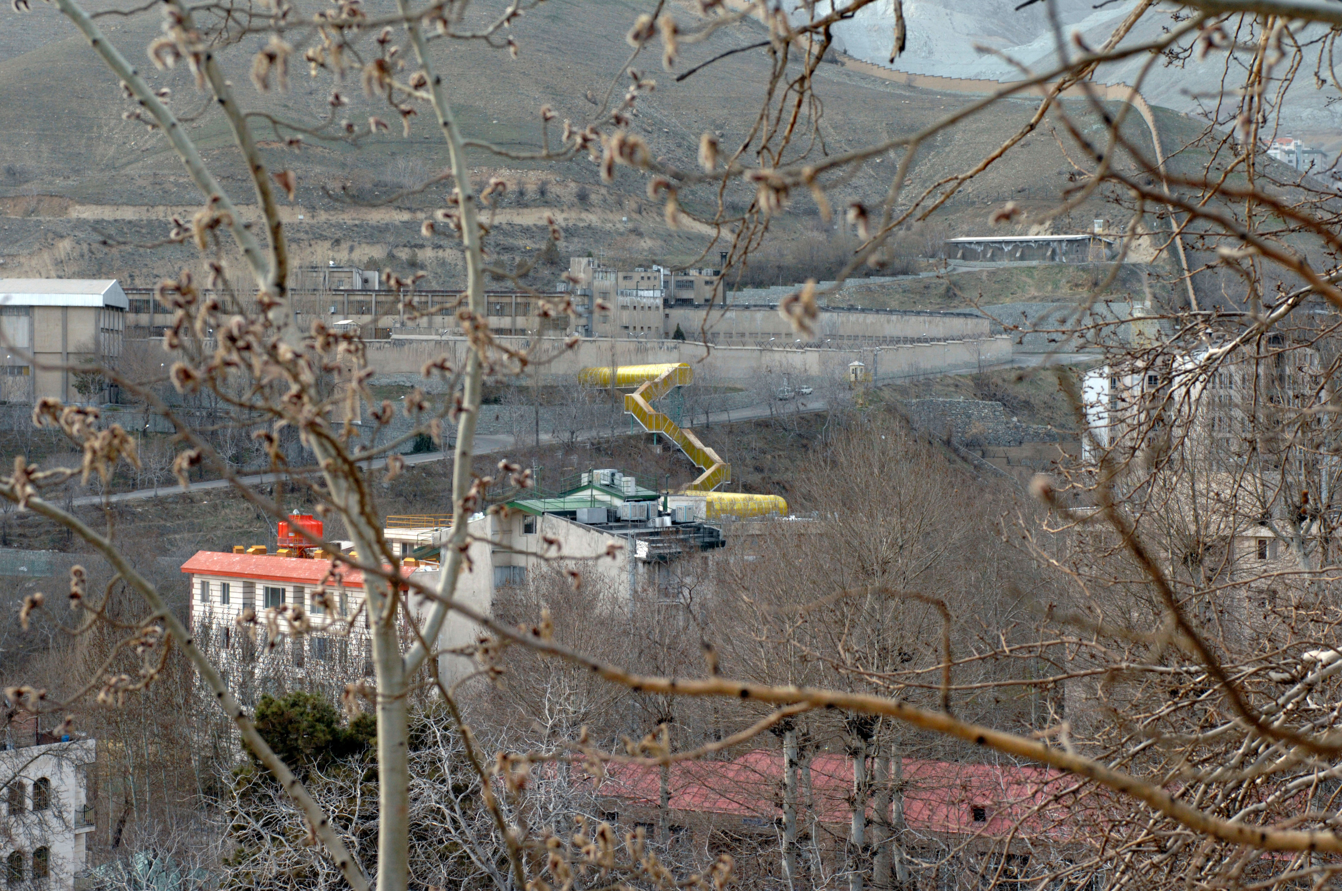 View of Evin Prison in Tehran