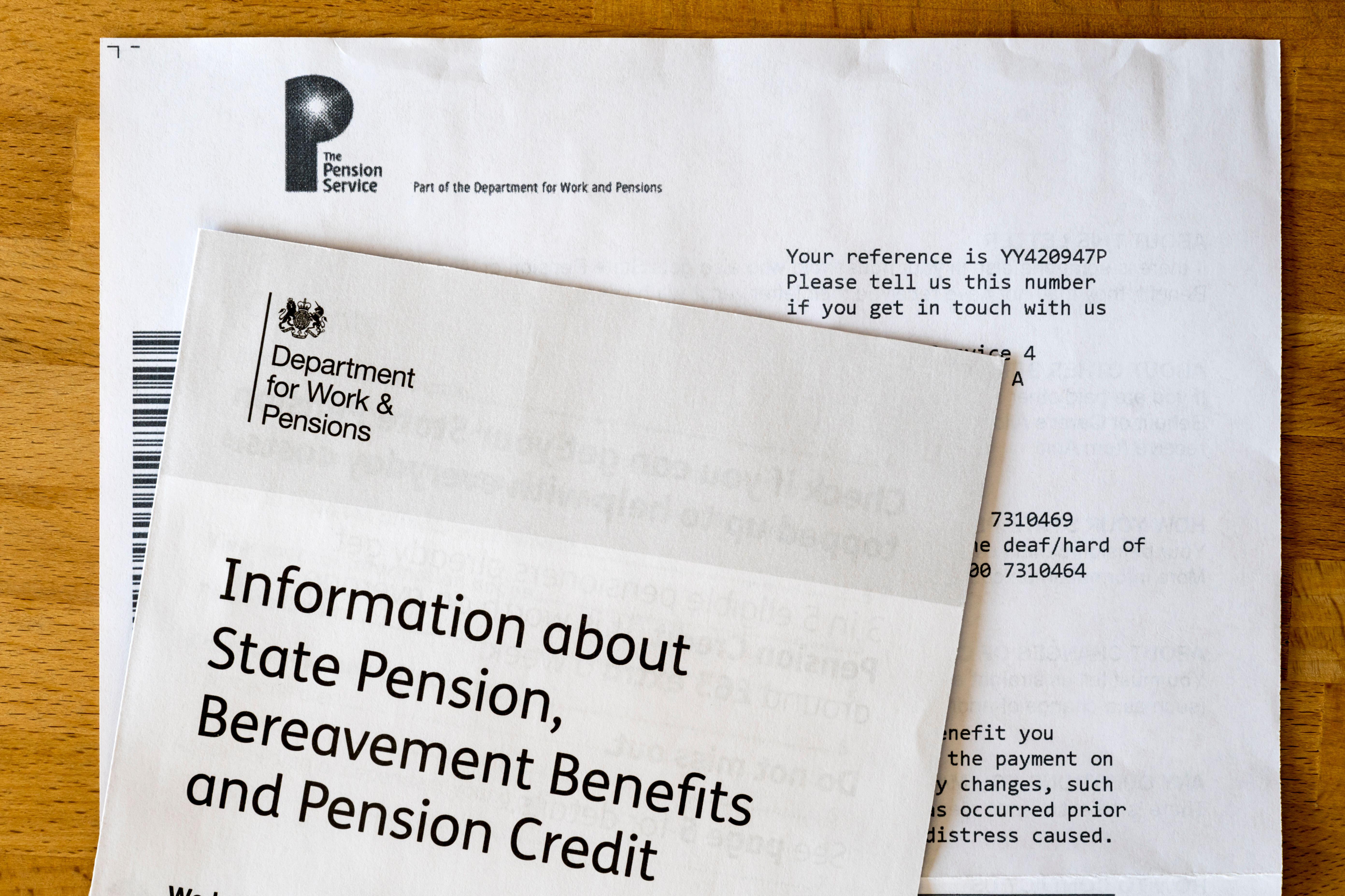 Pensions letter