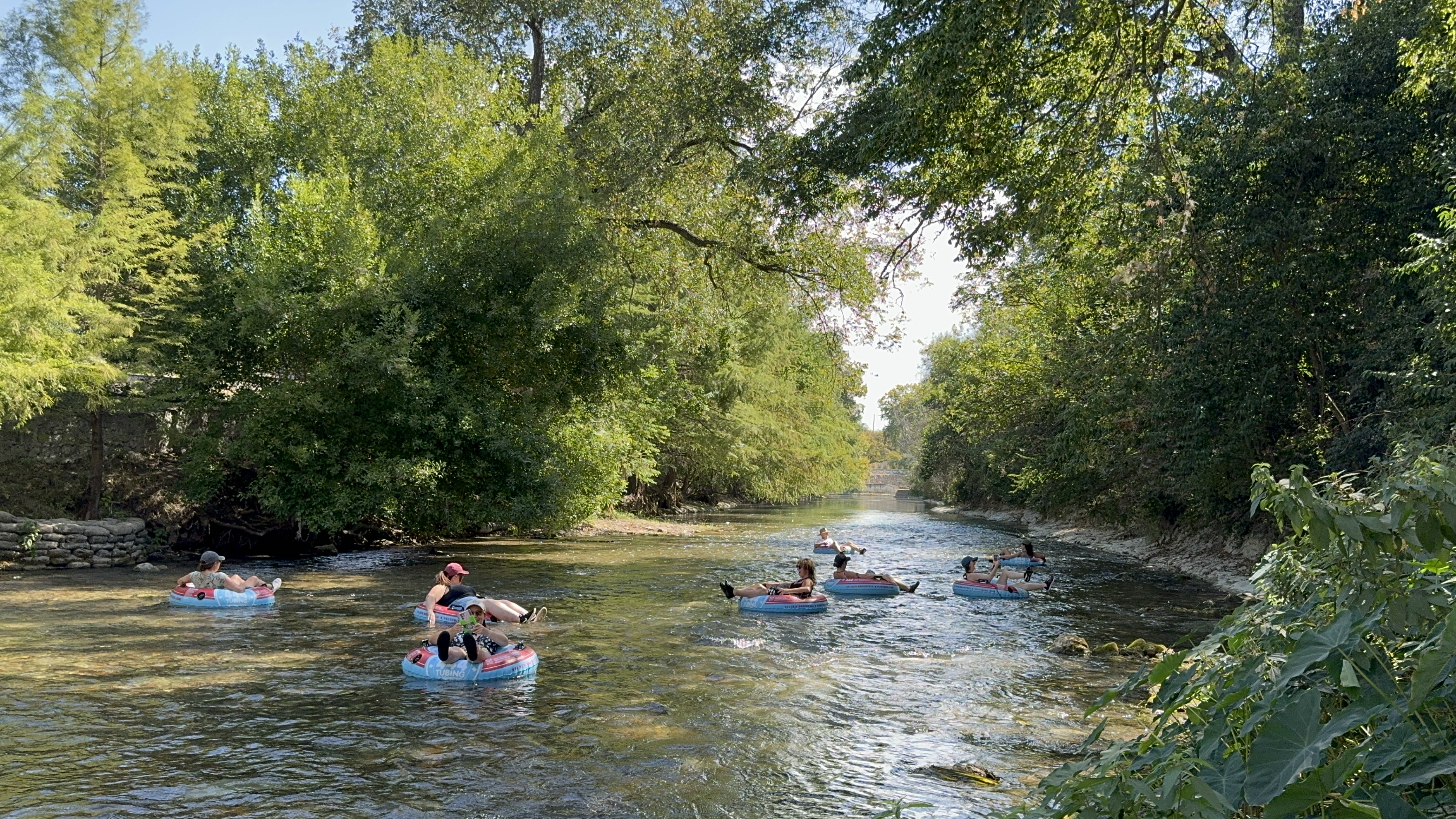 Tubing in New Braunfels (Naomi Clarke/PA)