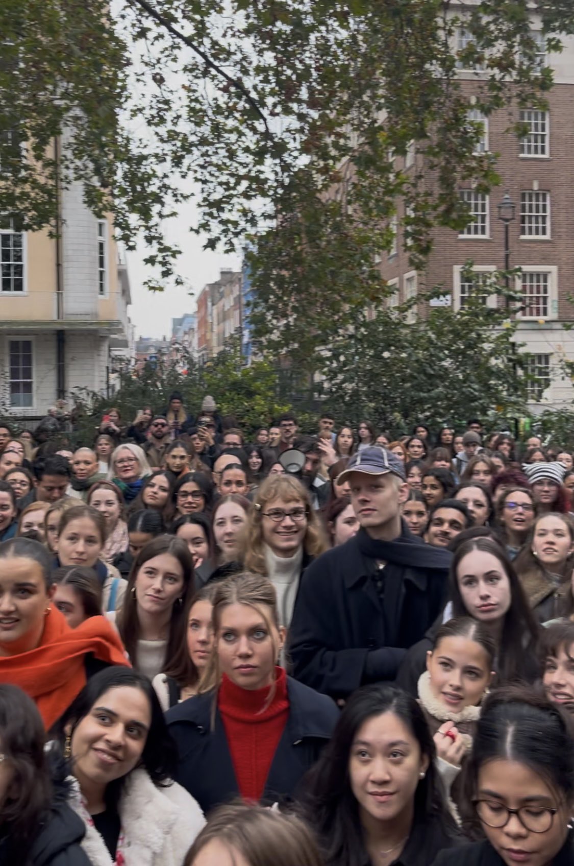 A crowd of people in central London