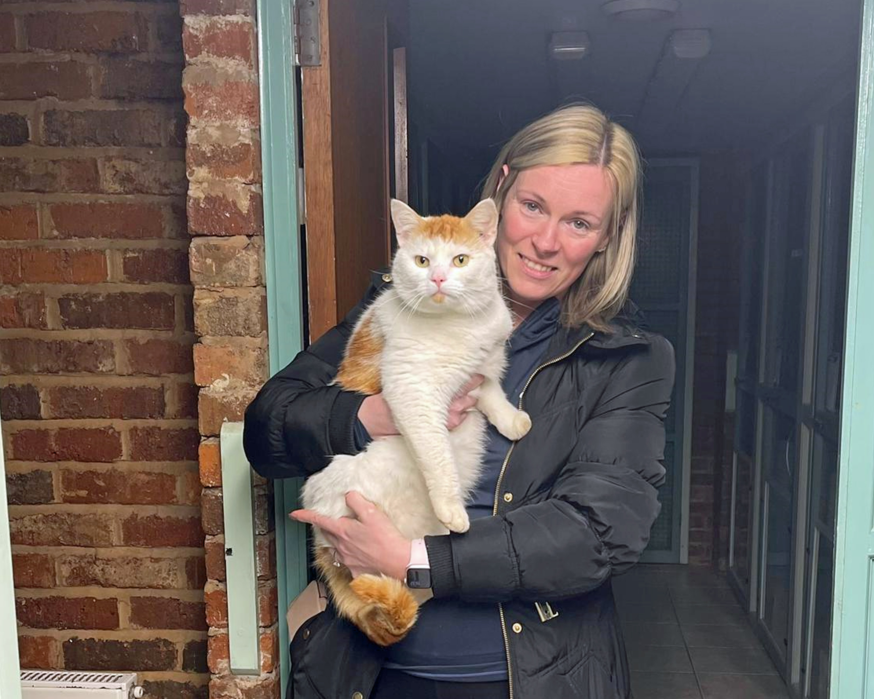 Cara reunited with Beans