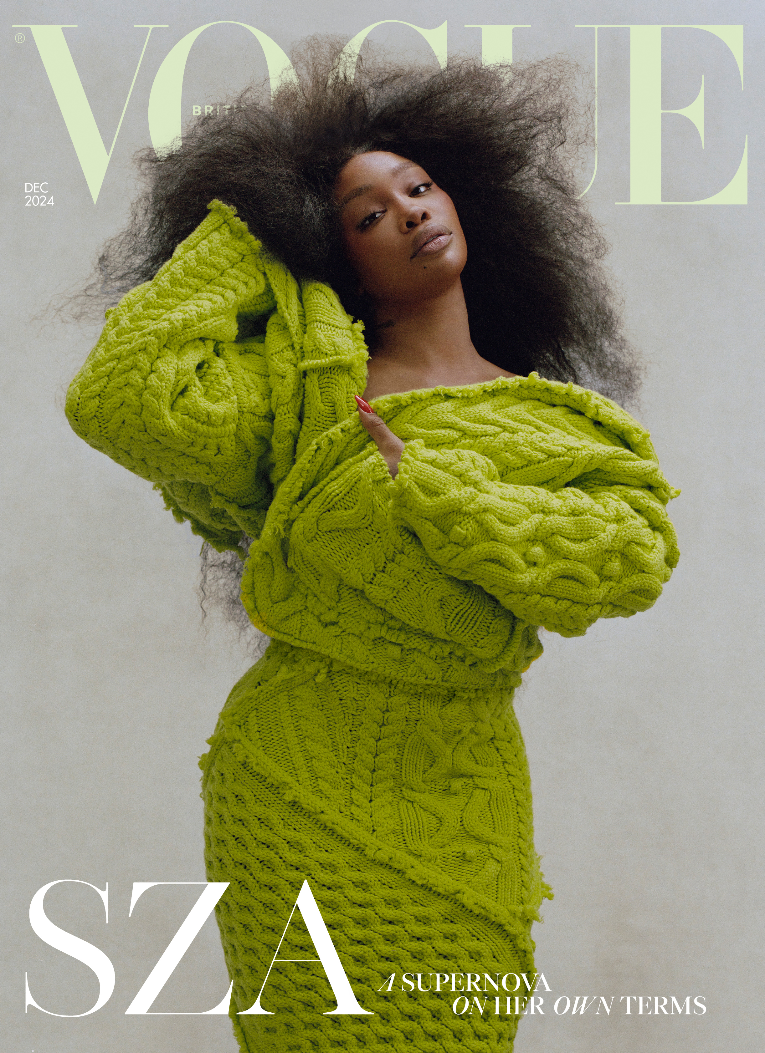 SZA on the cover of British Vogue magazine